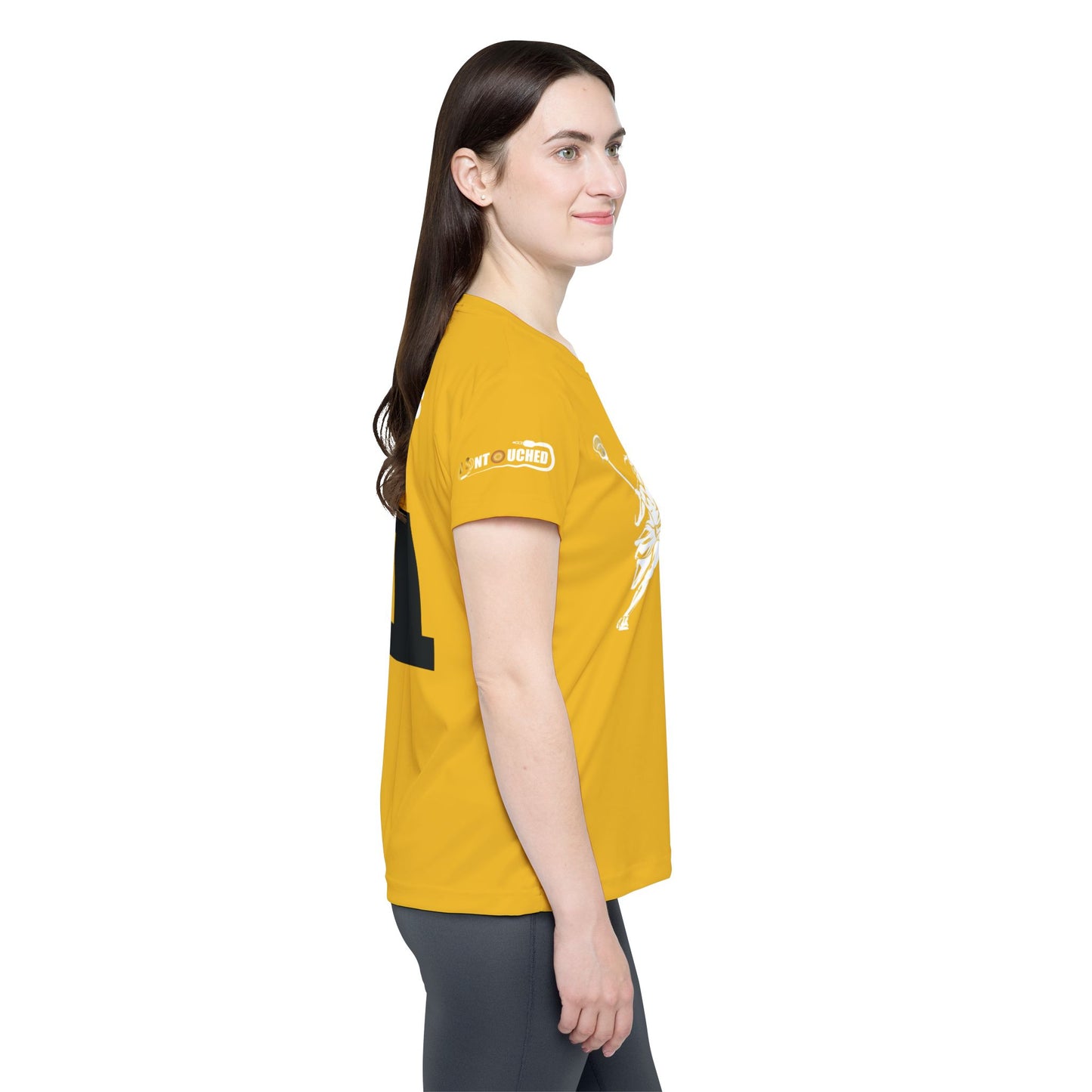 Yellow SMS Lacrosse Sports Jersey