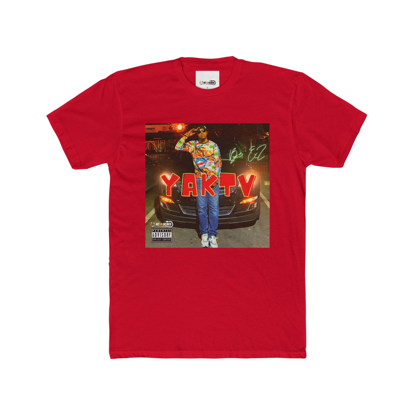 Cover Art Collection Unisex Cotton Crew Tee - ' YAKTV' Graphic T-Shirt