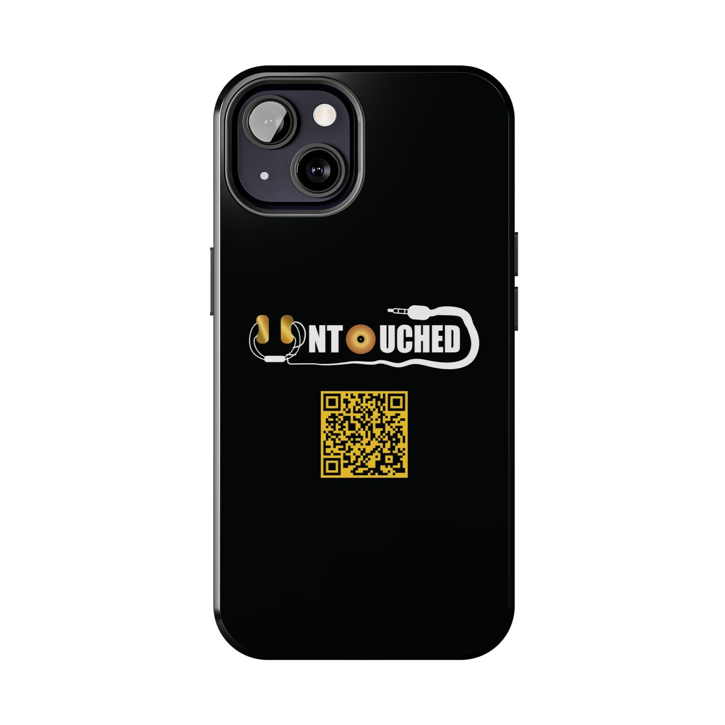 Durable Tough UNTOUCHED Phone Cases with Unique QR Design - Perfect for Tech Lovers