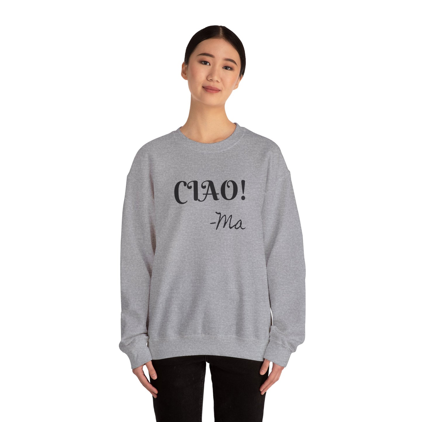 Ciao! Mom Unisex Heavy Blend Sweatshirt - Cozy Gift for Mother's Day & Casual Outings