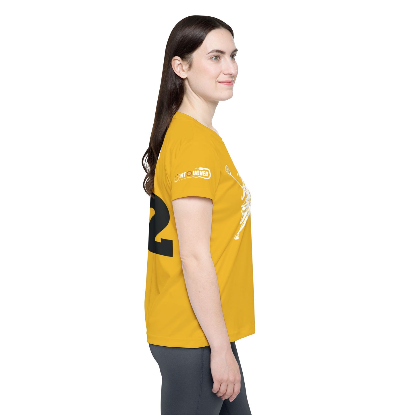 Yellow SMS Lacrosse Sports Jersey