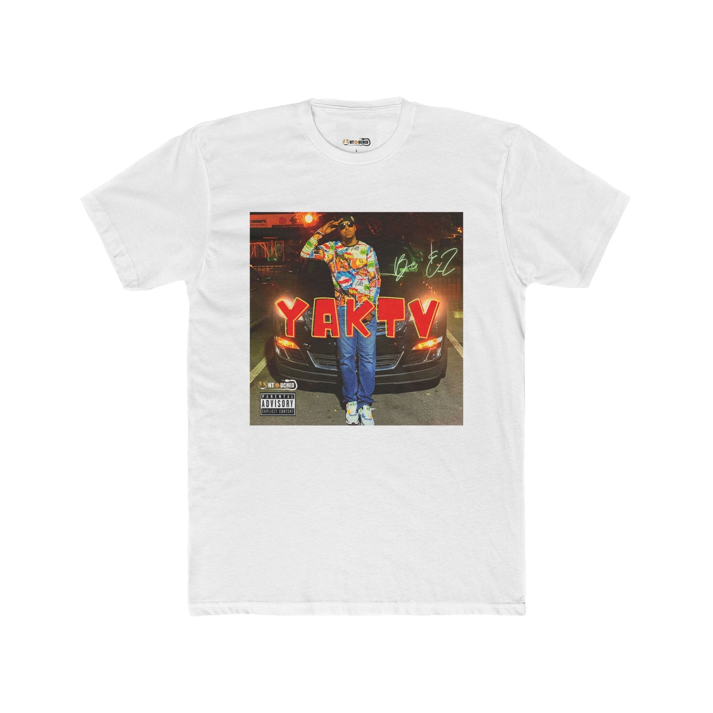 Cover Art Collection Unisex Cotton Crew Tee - ' YAKTV' Graphic T-Shirt