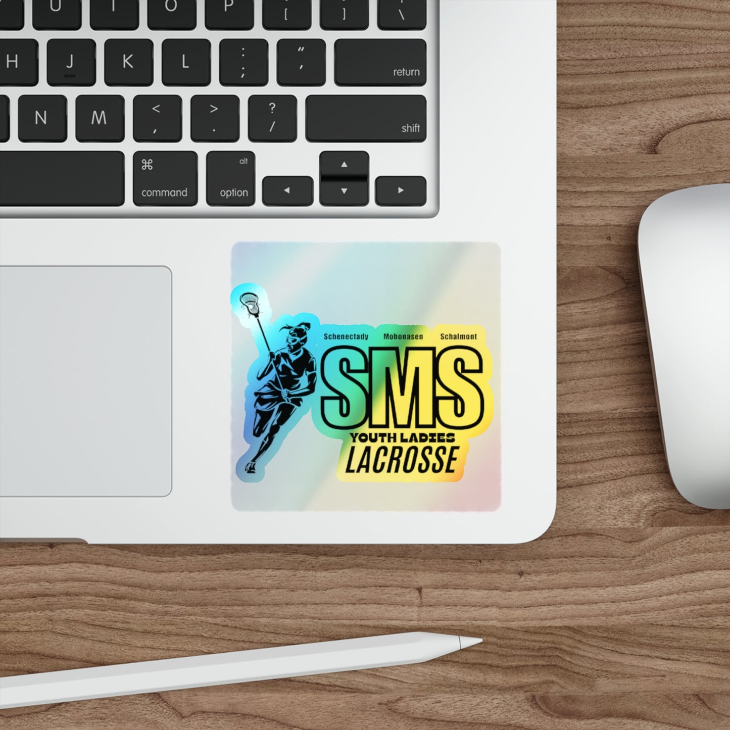 Holographic Lacrosse Stickers - Youth Ladies SMS Team Decals
