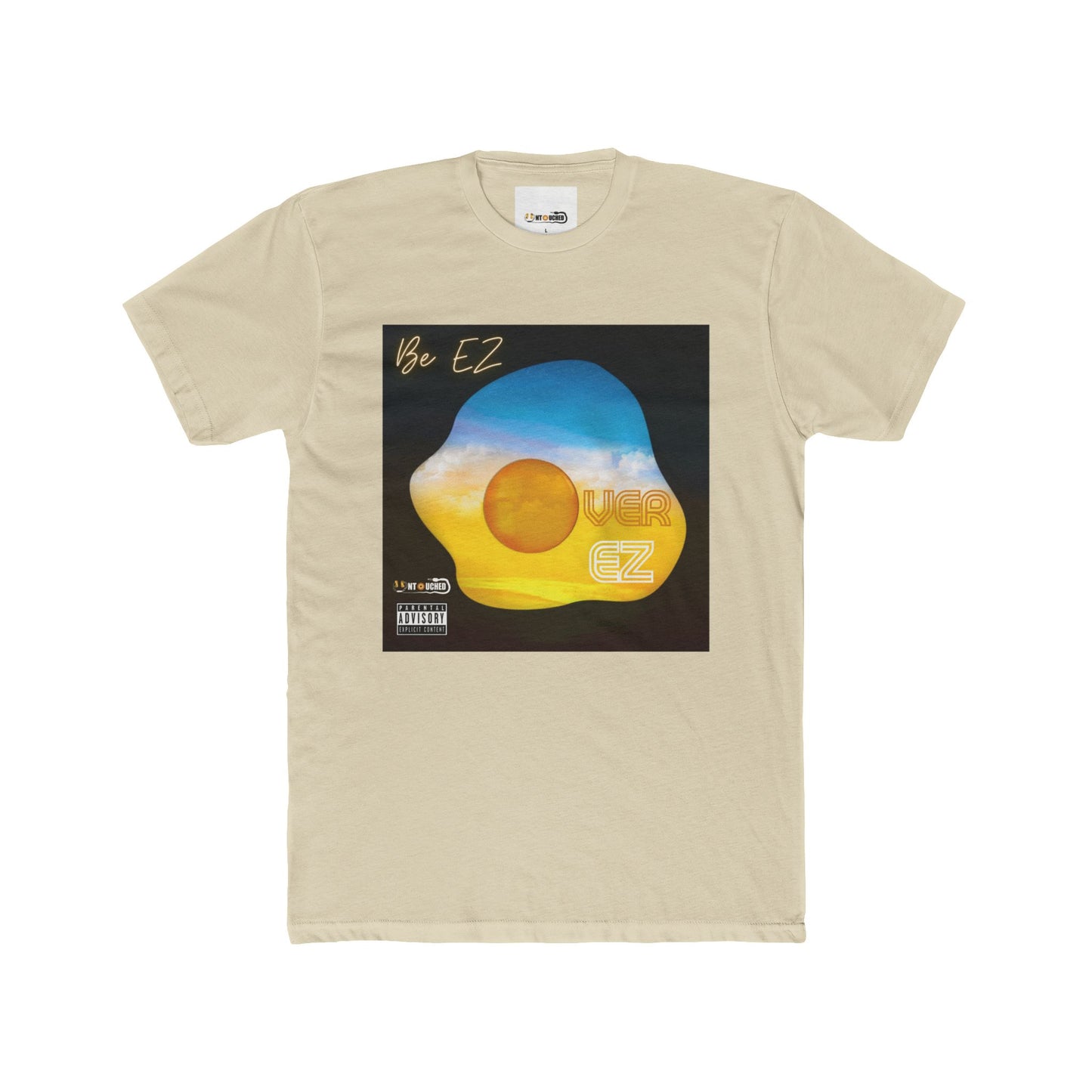 Cover Art Collection Unisex Cotton Crew Tee - 'Over EZ' Graphic T-Shirt