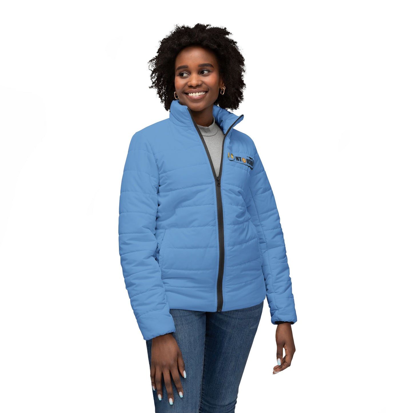 Blue Women’s Stylish UNTOUCHED Puffer Jacket - Perfect for Cozy Days & Outdoor Adventures