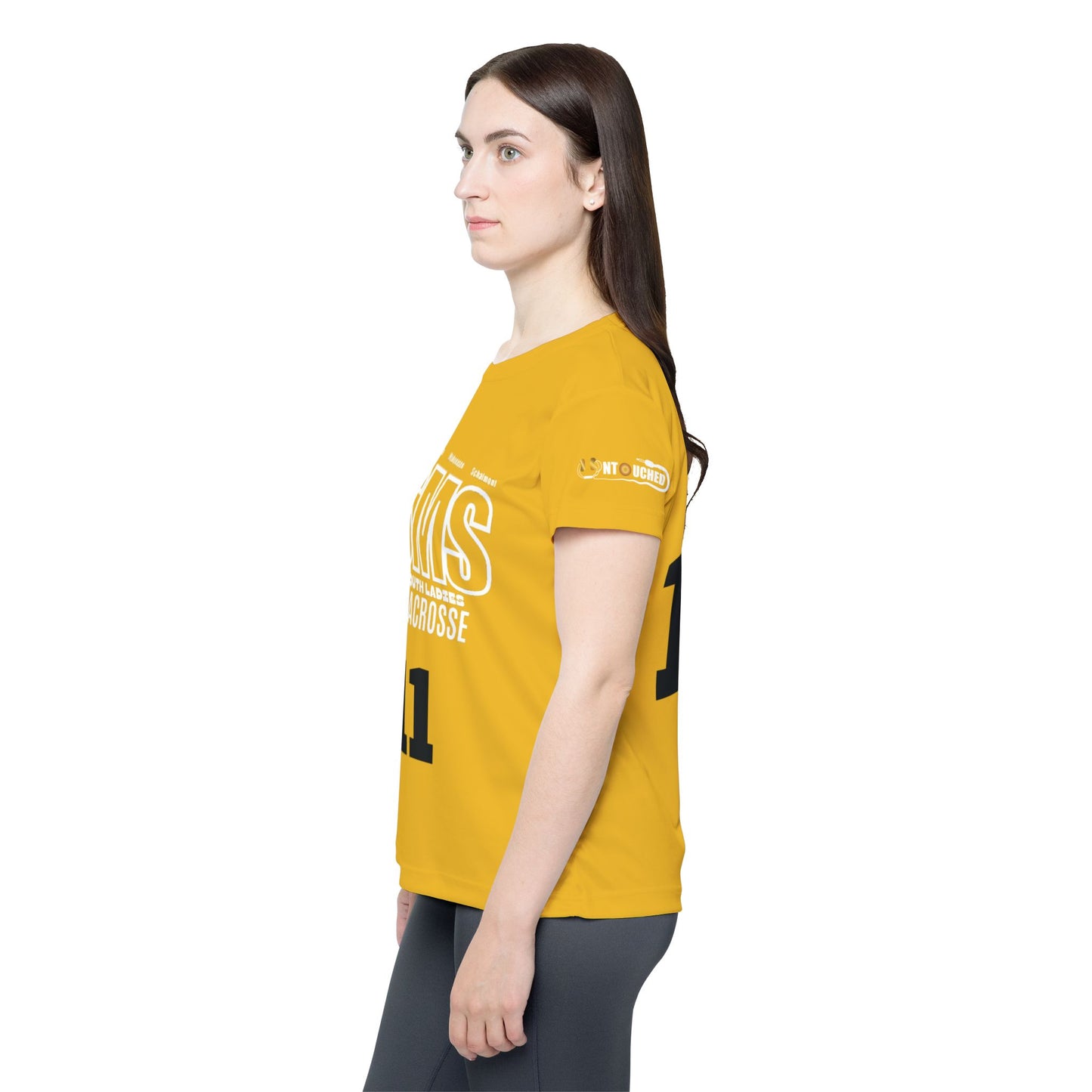 Yellow SMS Lacrosse Sports Jersey