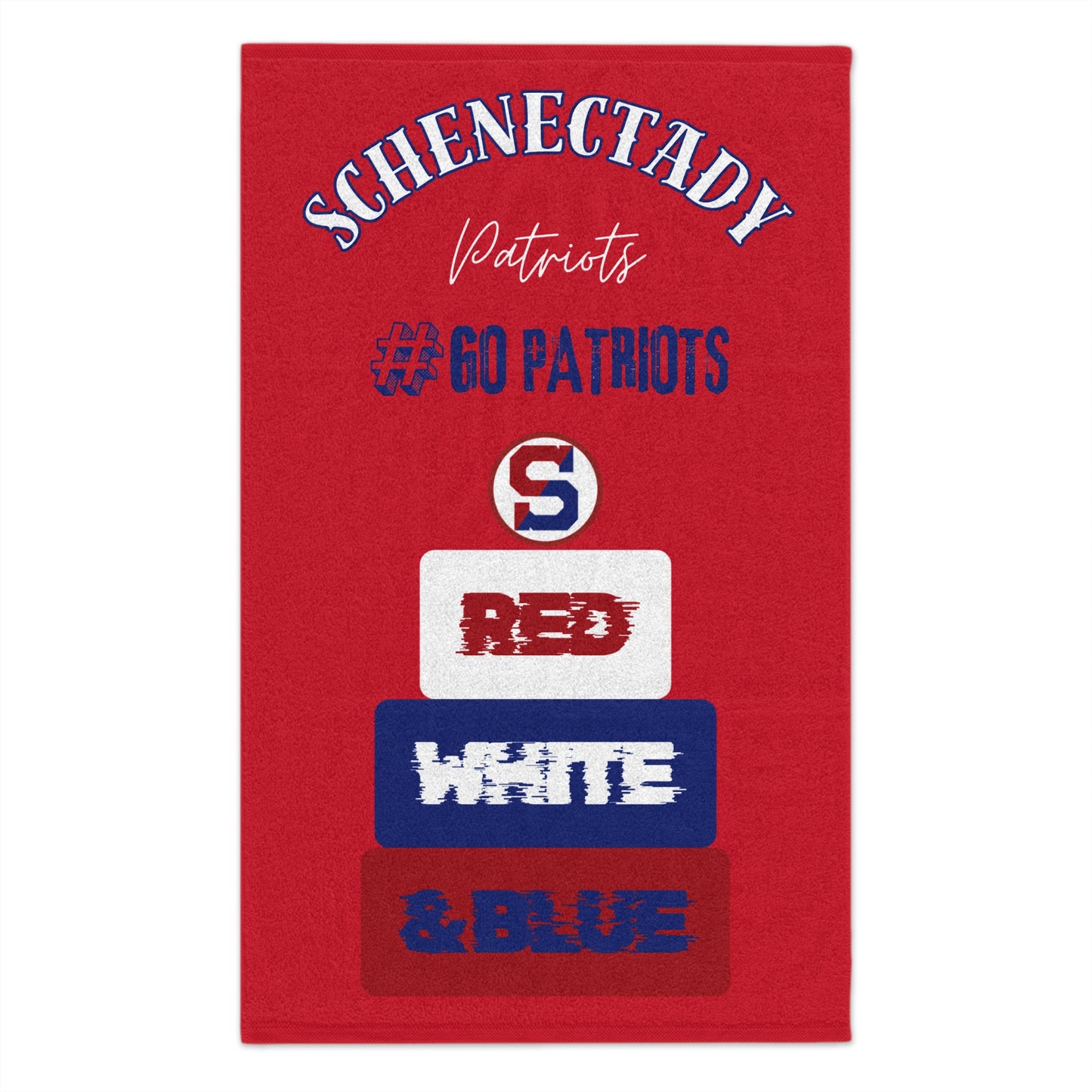 Schenectady Patriots Rally Towel, Ideal for Sports Fans, Game Day Essential, Team Spirit Merchandise