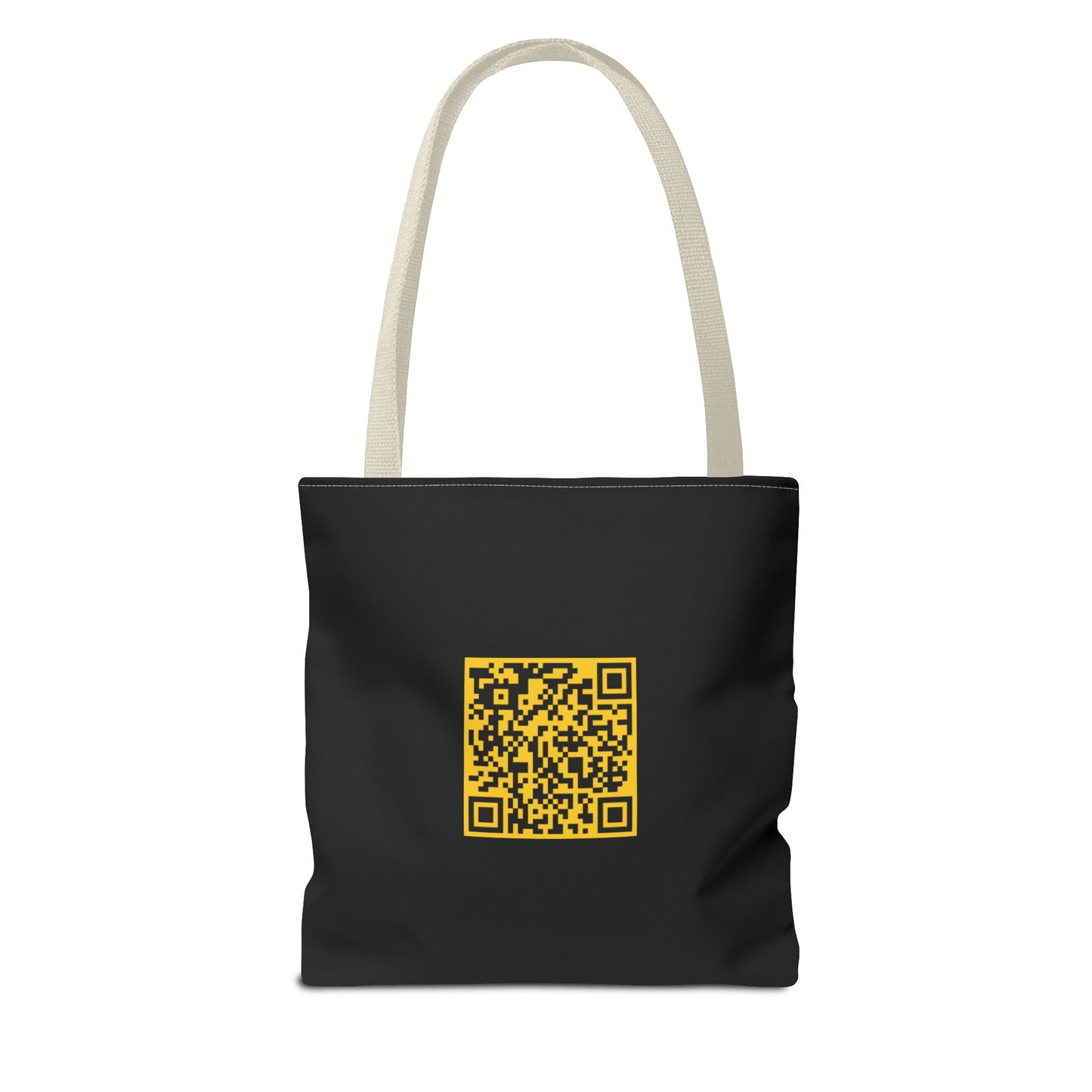 Untouched Music-Themed Tote Bag with QR Code