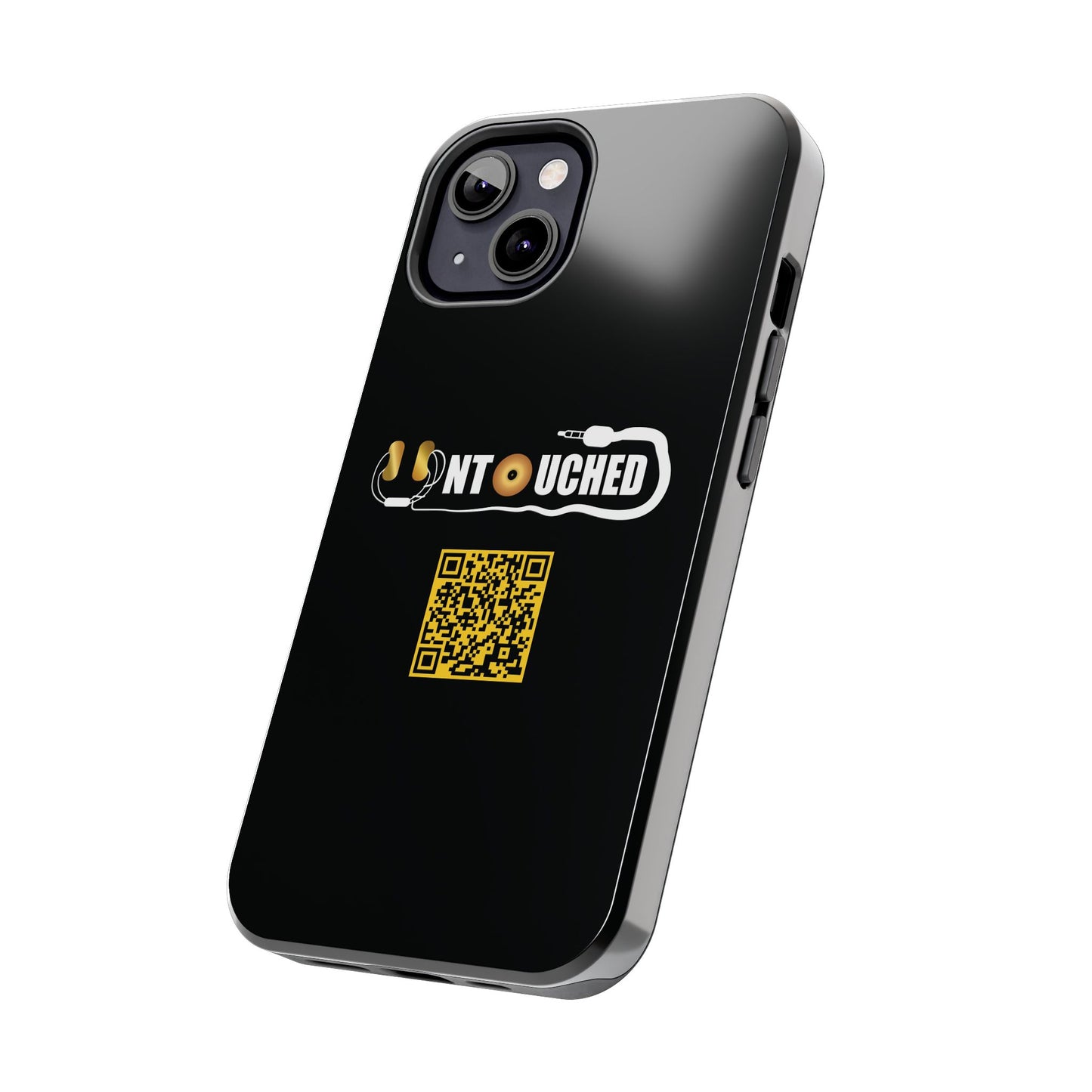 Durable Tough UNTOUCHED Phone Cases with Unique QR Design - Perfect for Tech Lovers
