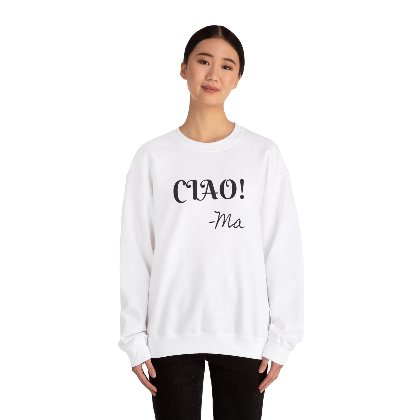 Ciao! Mom Unisex Heavy Blend Sweatshirt - Cozy Gift for Mother's Day & Casual Outings