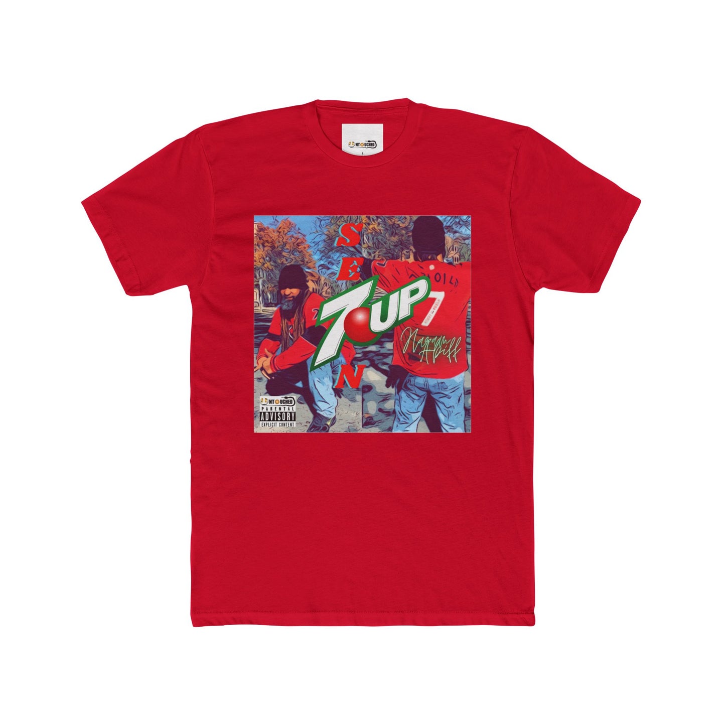 Cover Art Collection Unisex Cotton Crew Tee - '7 Up' Graphic T-Shirt