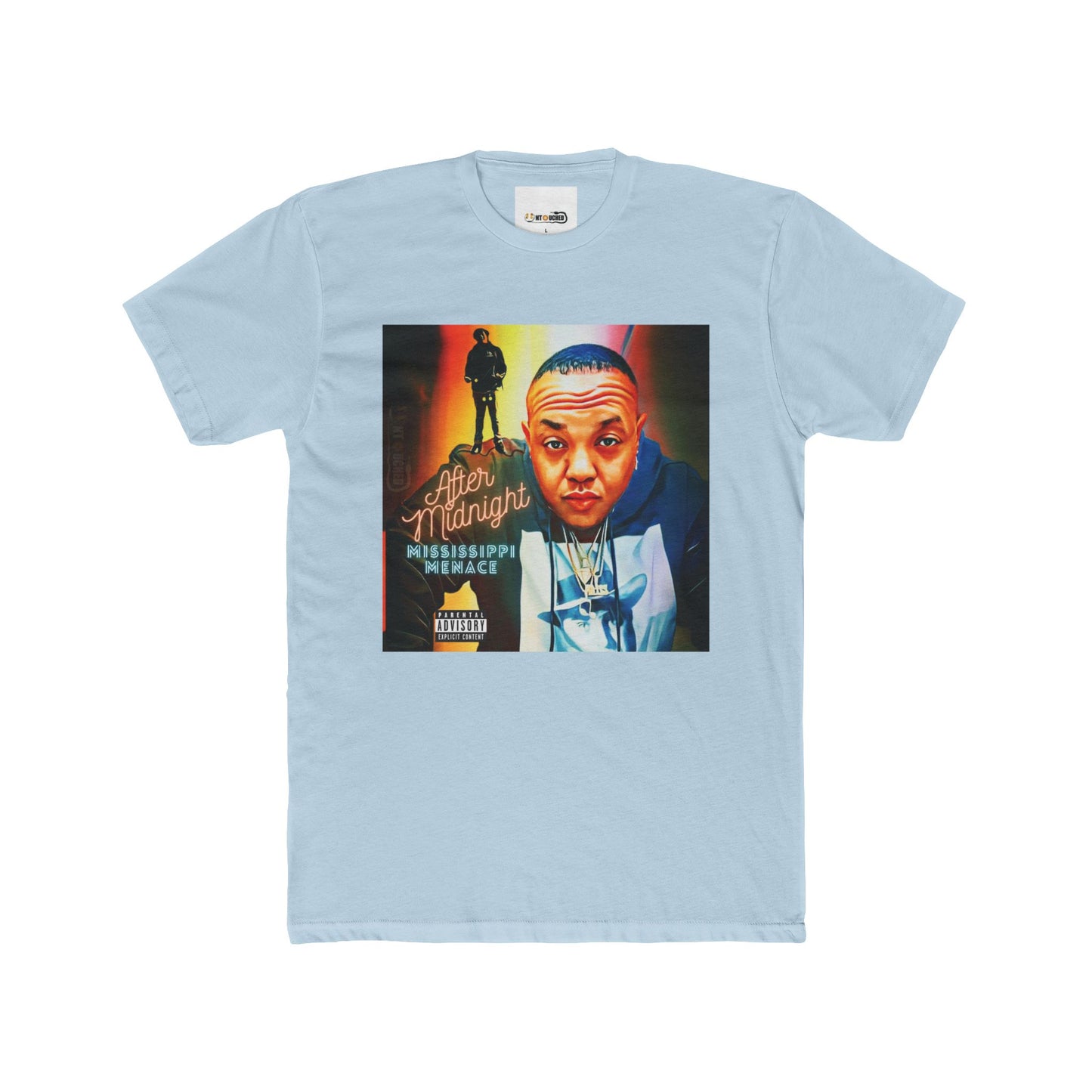 Cover Art Collection Unisex Cotton Crew Tee - 'After Midnight' Graphic T-Shirt
