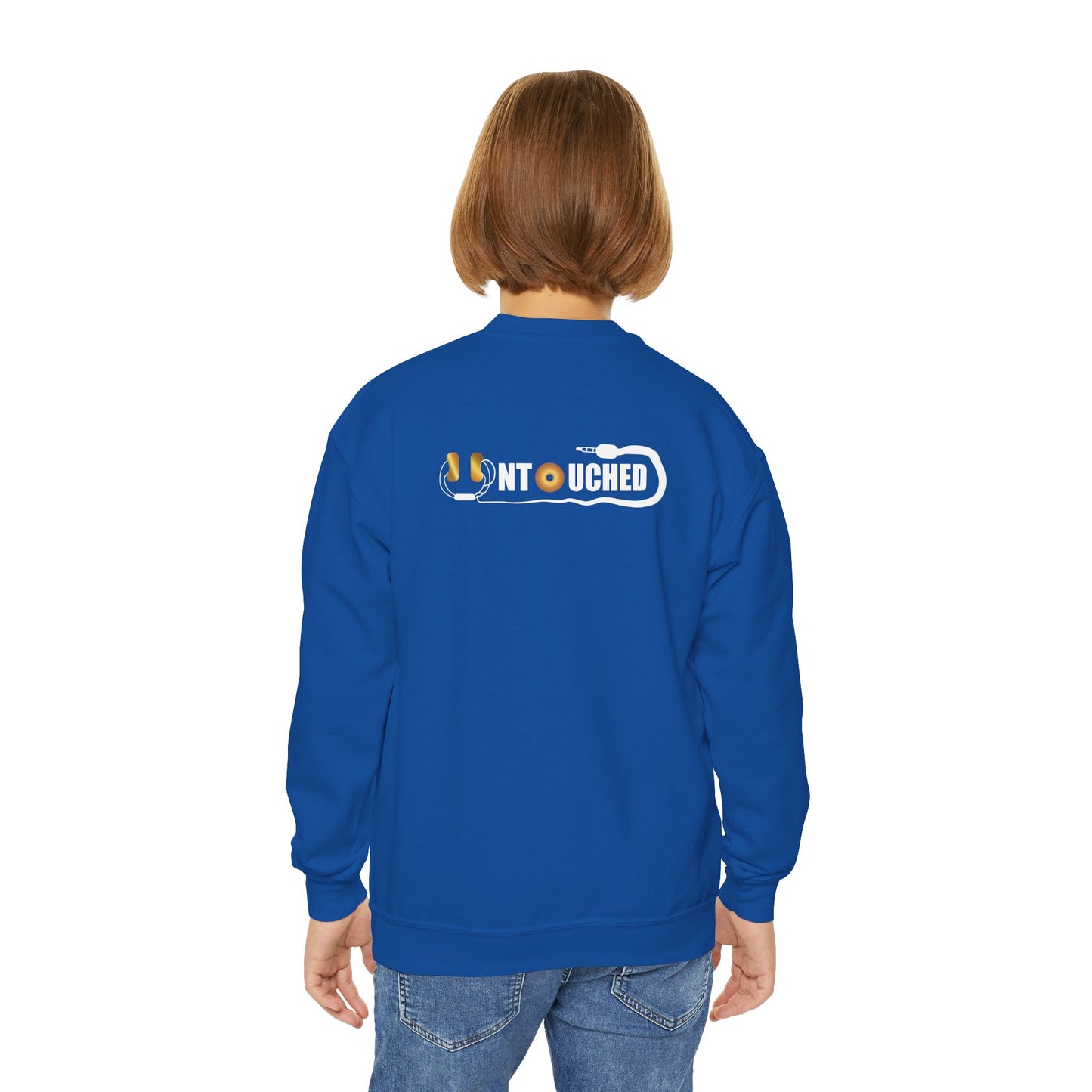 Youth Crewneck Sweatshirt - The Why Kidz Star and Untouched Design