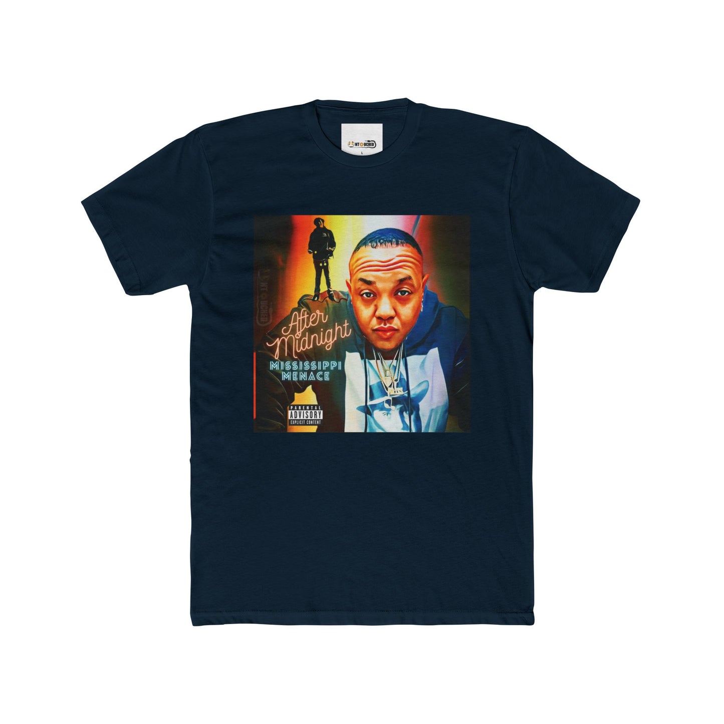 Cover Art Collection Unisex Cotton Crew Tee - 'After Midnight' Graphic T-Shirt