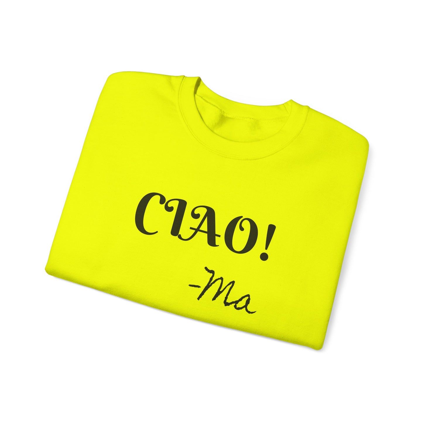 Ciao! Mom Unisex Heavy Blend Sweatshirt - Cozy Gift for Mother's Day & Casual Outings