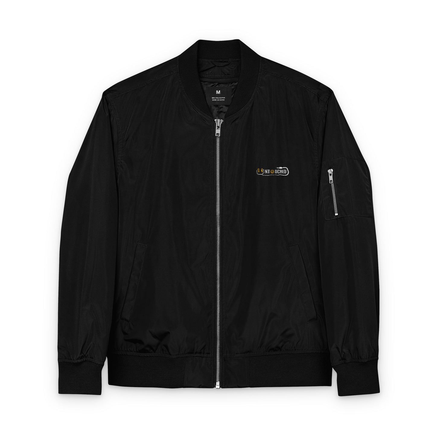 UNTOUCHED Eco-Friendly Embroidered Bomber Jacket - Stylish Outerwear for All Seasons