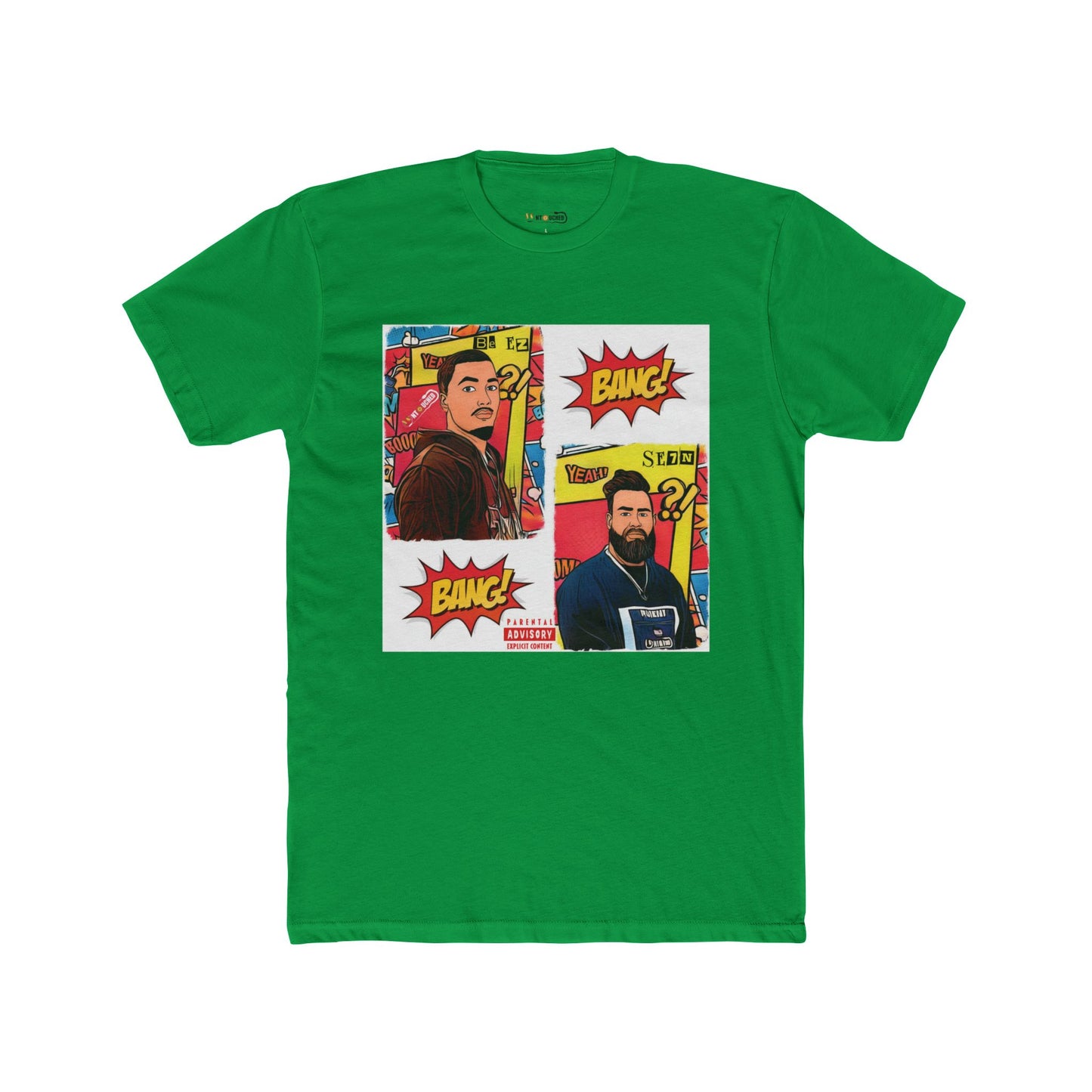 Cover Art Collection Unisex Cotton Crew Tee - 'BANG BANG' Graphic T-Shirt