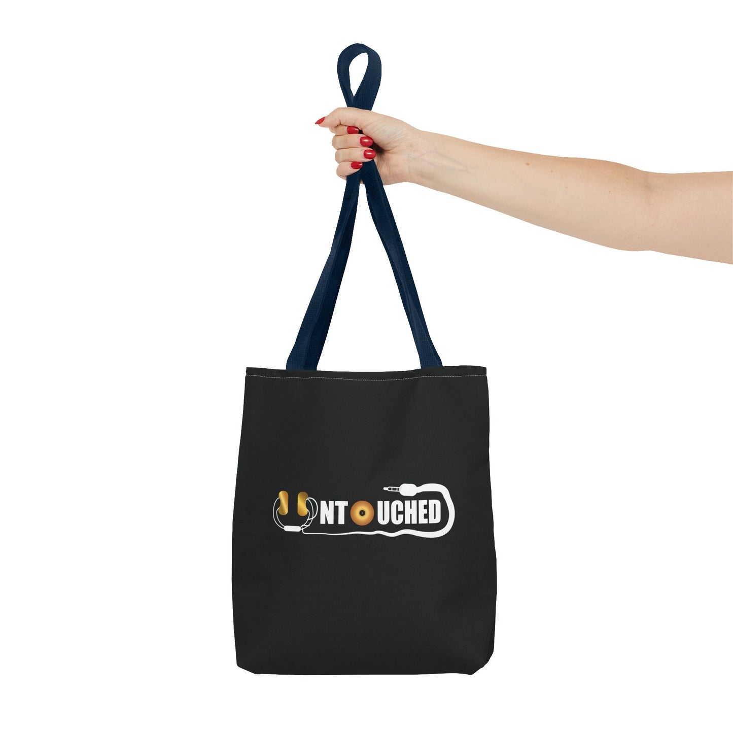 Untouched Music-Themed Tote Bag with QR Code