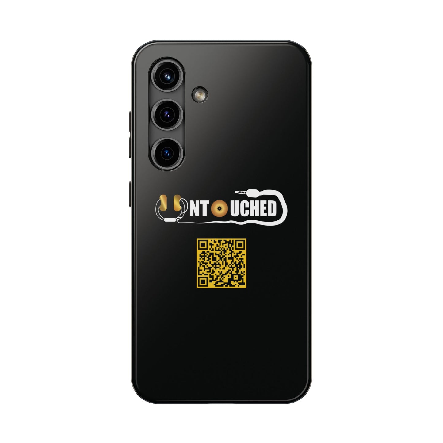 Durable Tough UNTOUCHED Phone Cases with Unique QR Design - Perfect for Tech Lovers