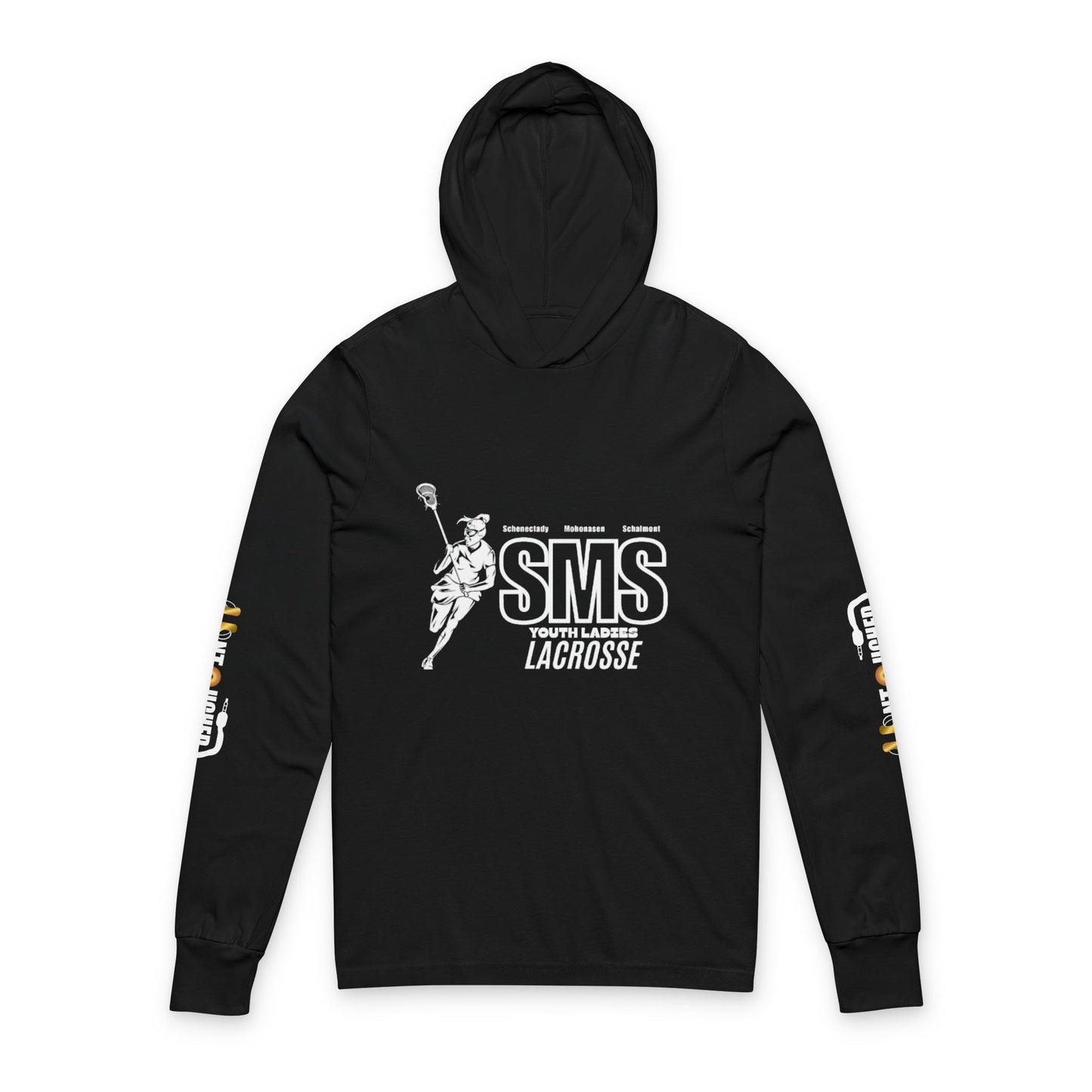 SMS Youth Lacrosse Team Spirit Unisex Hooded Long Sleeve Tee