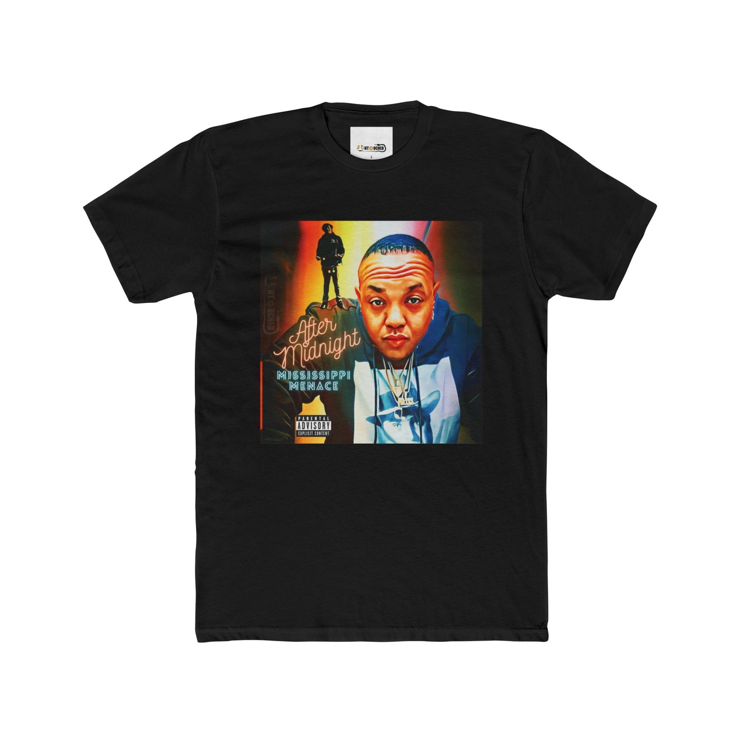 Cover Art Collection Unisex Cotton Crew Tee - 'After Midnight' Graphic T-Shirt