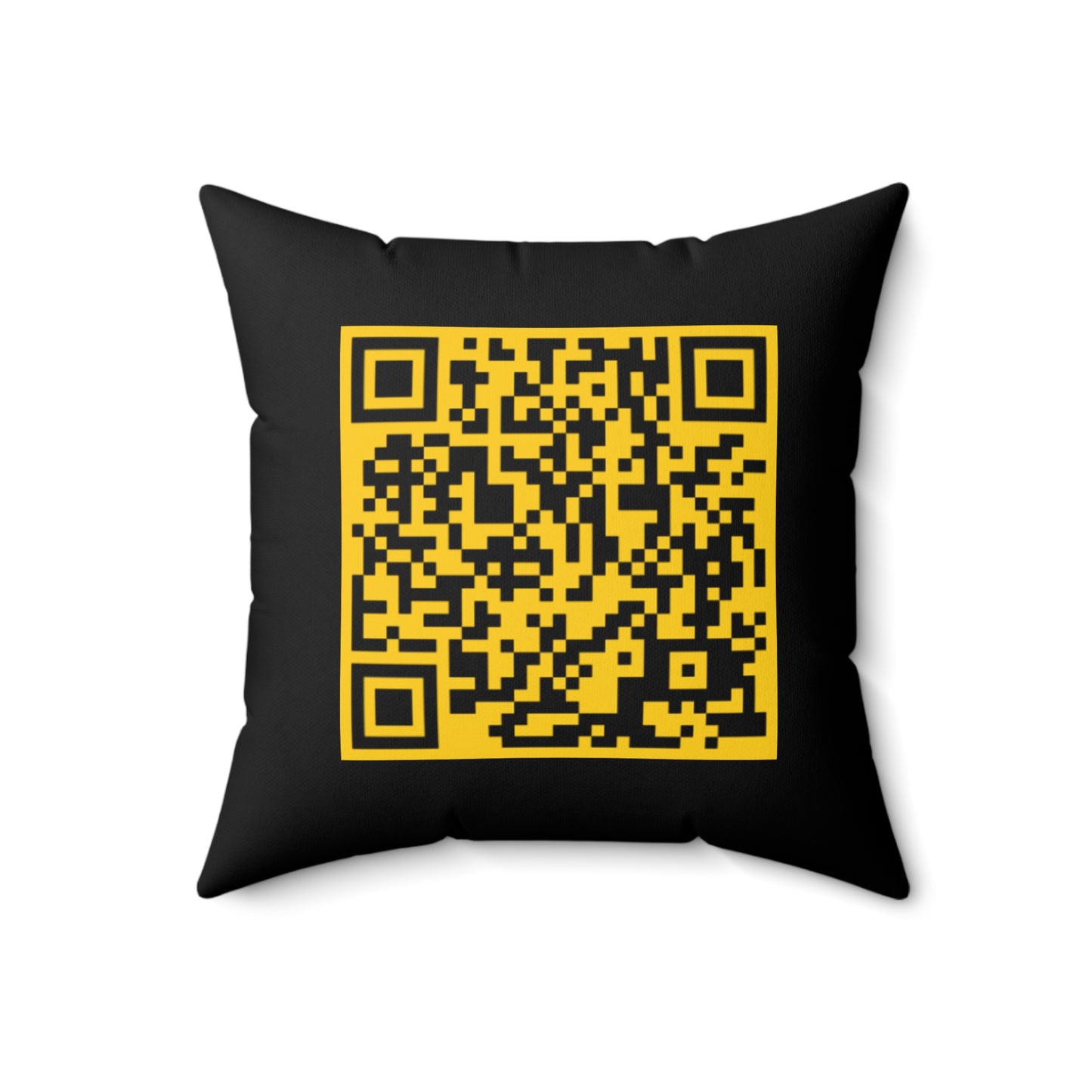 Music Vibes Decorative Pillow - 'UNTOUCHED' Design with QR Code