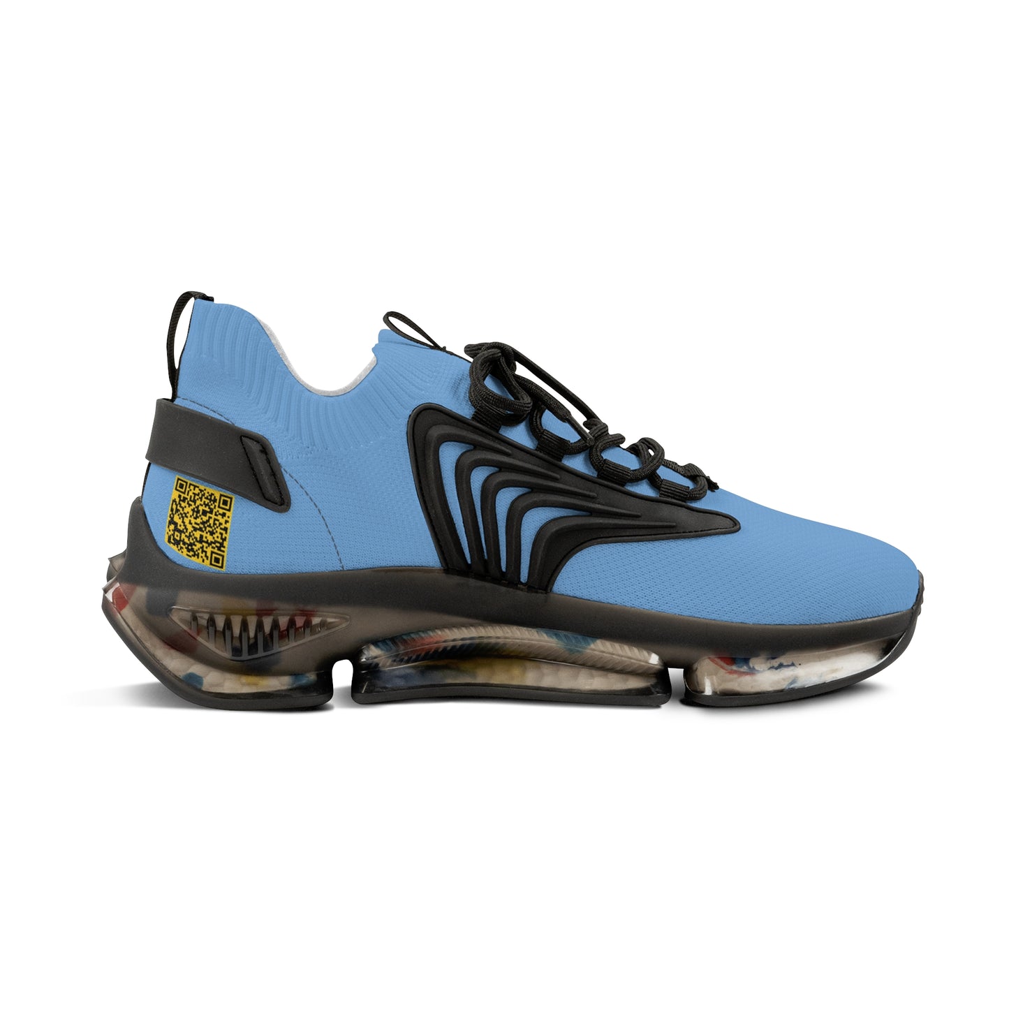 Baby Blue UNTOUCHED Men's Mesh Sneakers 'That U Letter'