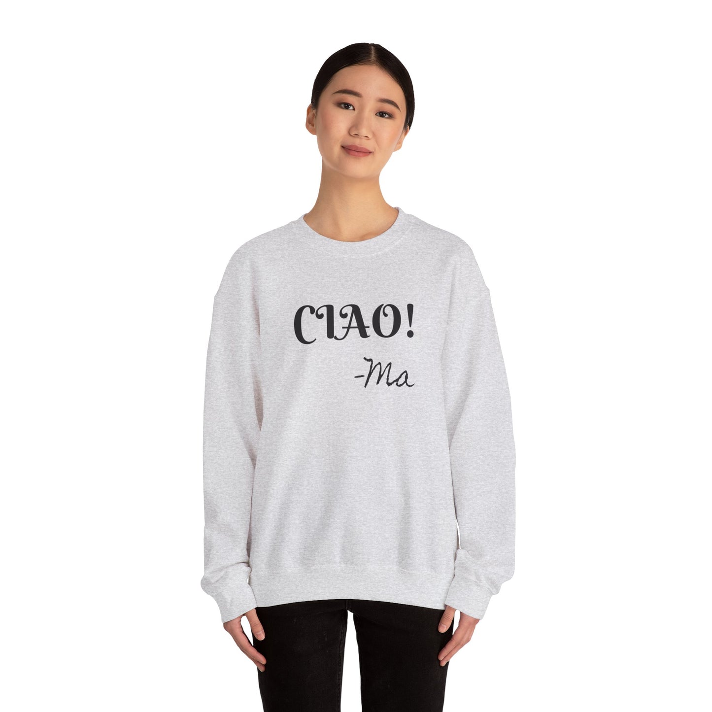 Ciao! Mom Unisex Heavy Blend Sweatshirt - Cozy Gift for Mother's Day & Casual Outings