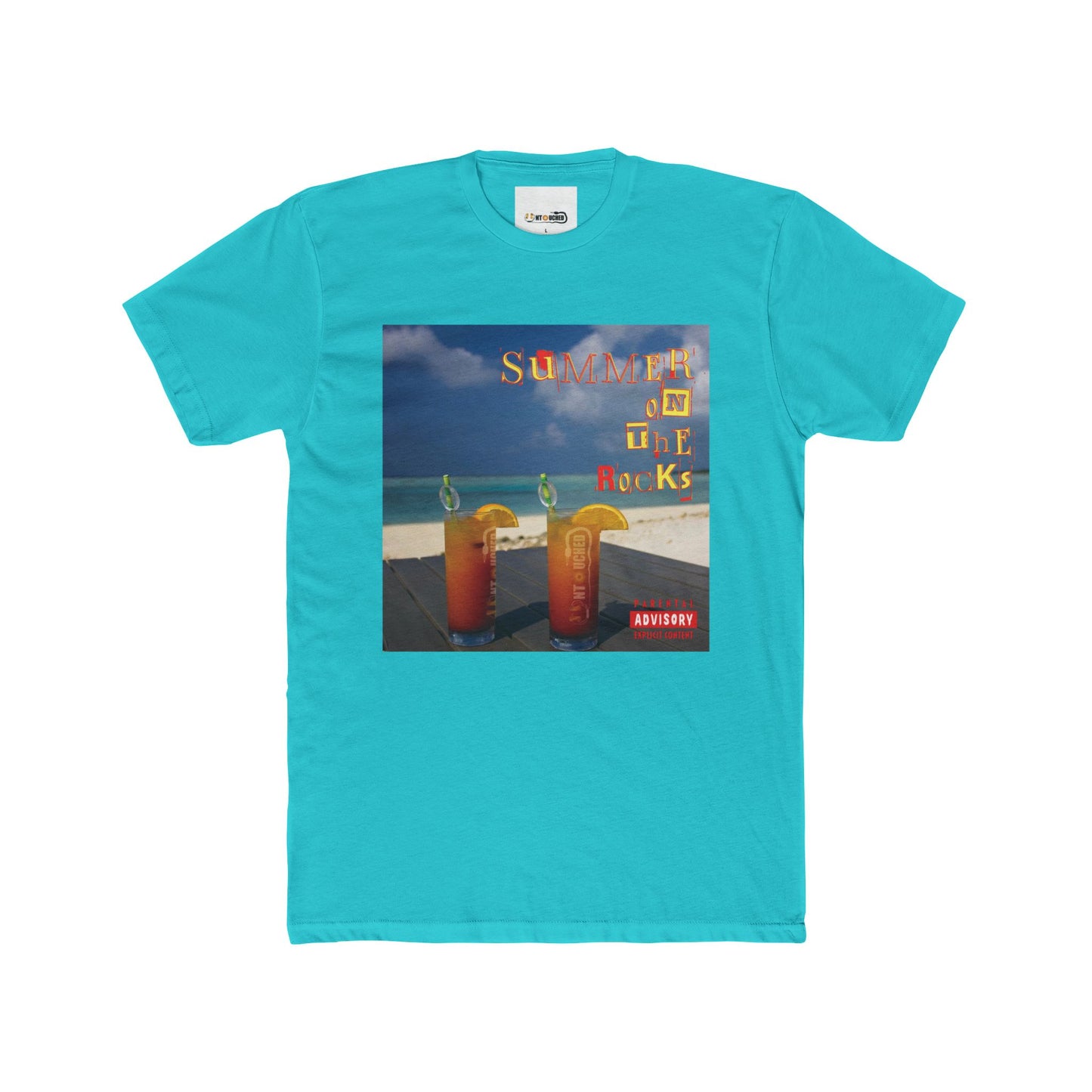 Cover Art Collection Unisex Cotton Crew Tee - 'Summer on the Rocks' Graphic T-Shirt