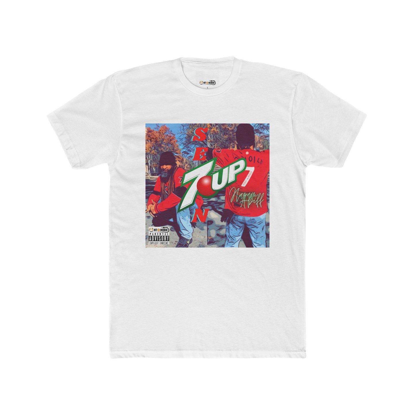 Cover Art Collection Unisex Cotton Crew Tee - '7 Up' Graphic T-Shirt