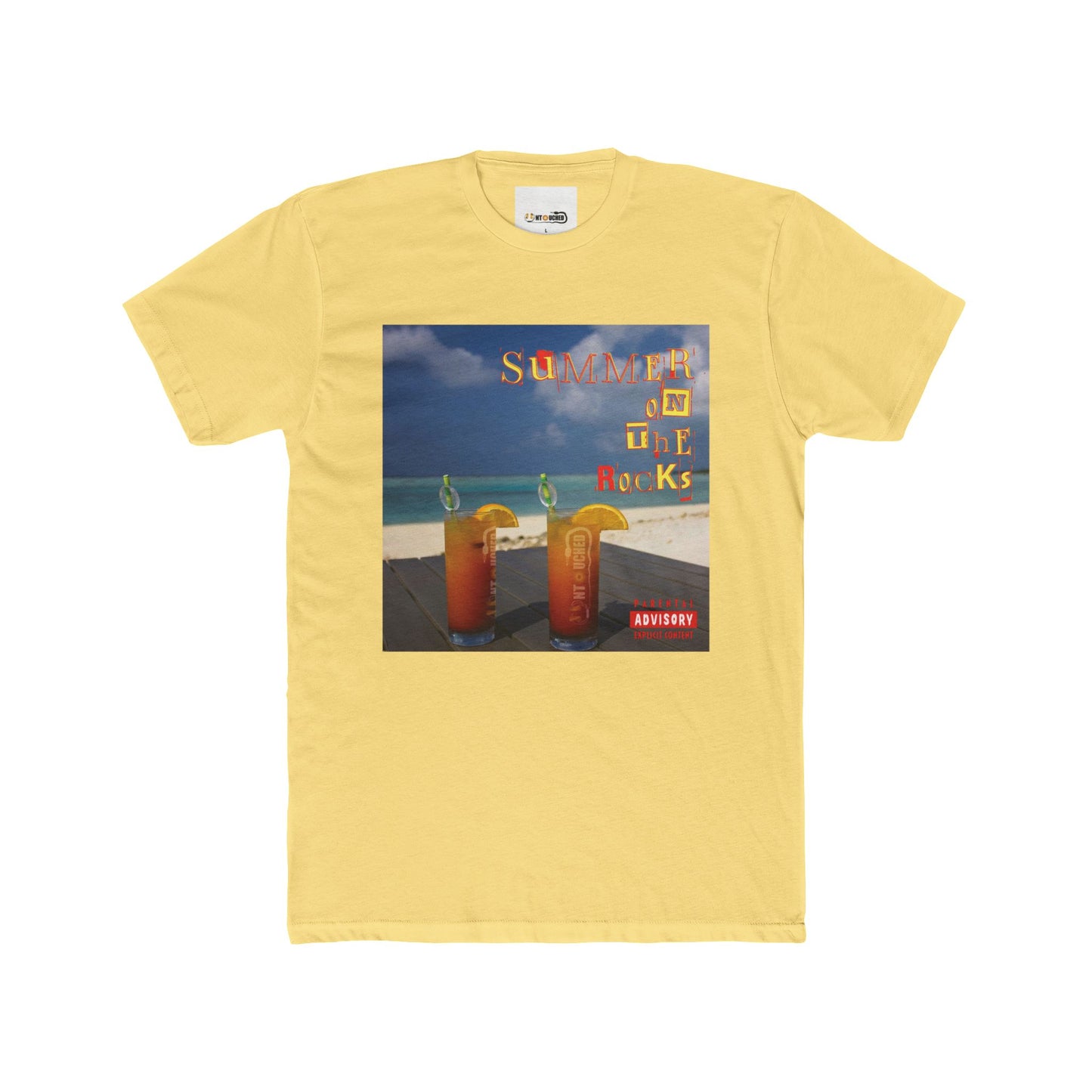 Cover Art Collection Unisex Cotton Crew Tee - 'Summer on the Rocks' Graphic T-Shirt