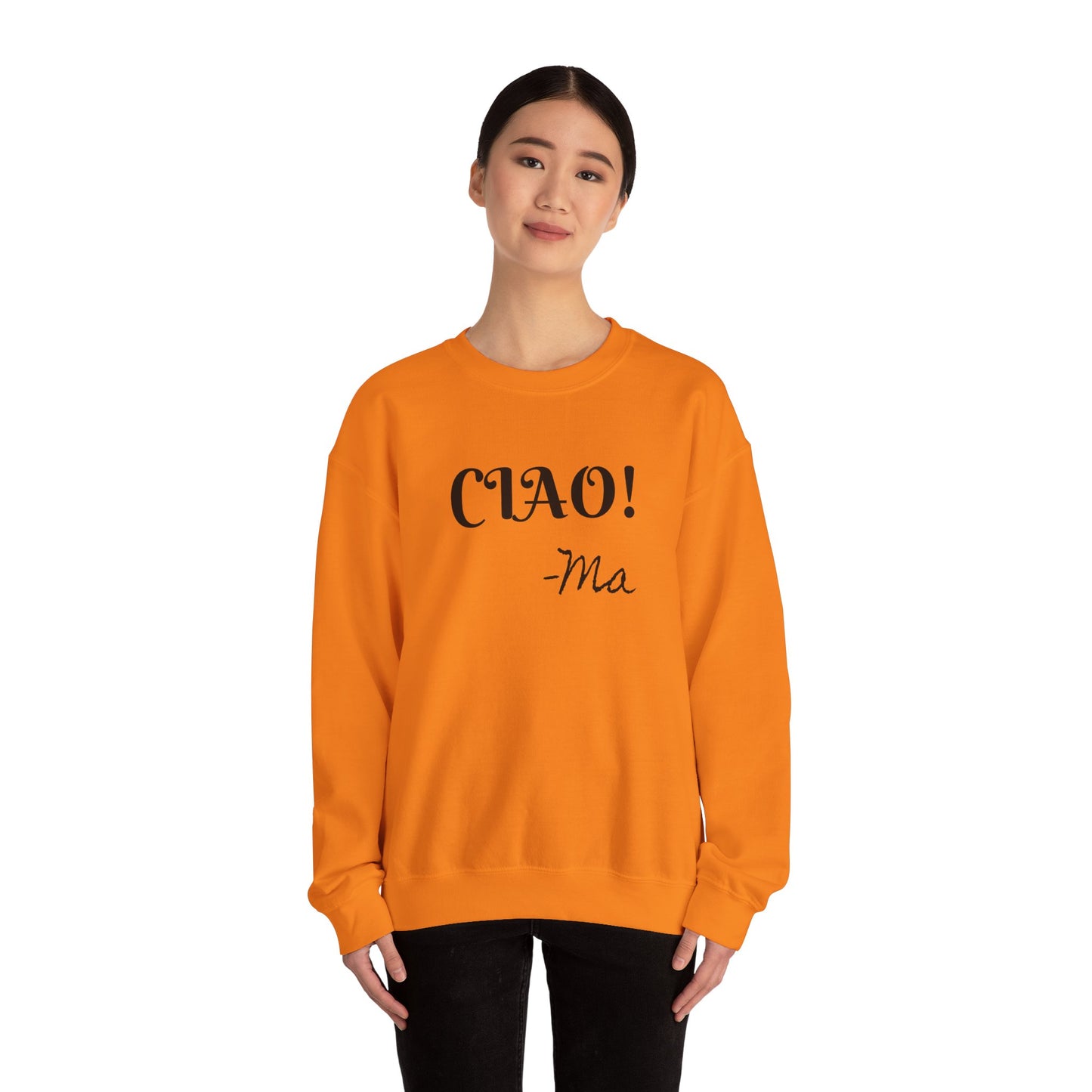 Ciao! Mom Unisex Heavy Blend Sweatshirt - Cozy Gift for Mother's Day & Casual Outings