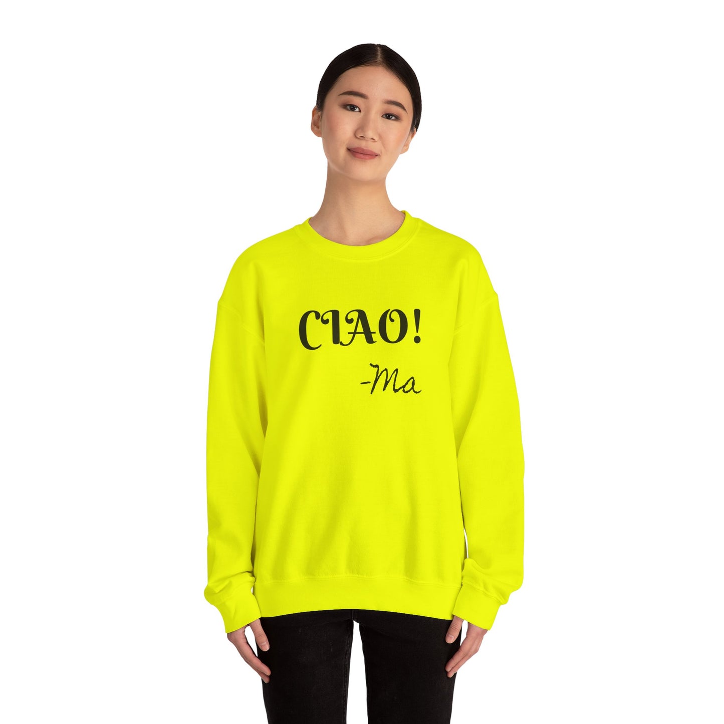 Ciao! Mom Unisex Heavy Blend Sweatshirt - Cozy Gift for Mother's Day & Casual Outings