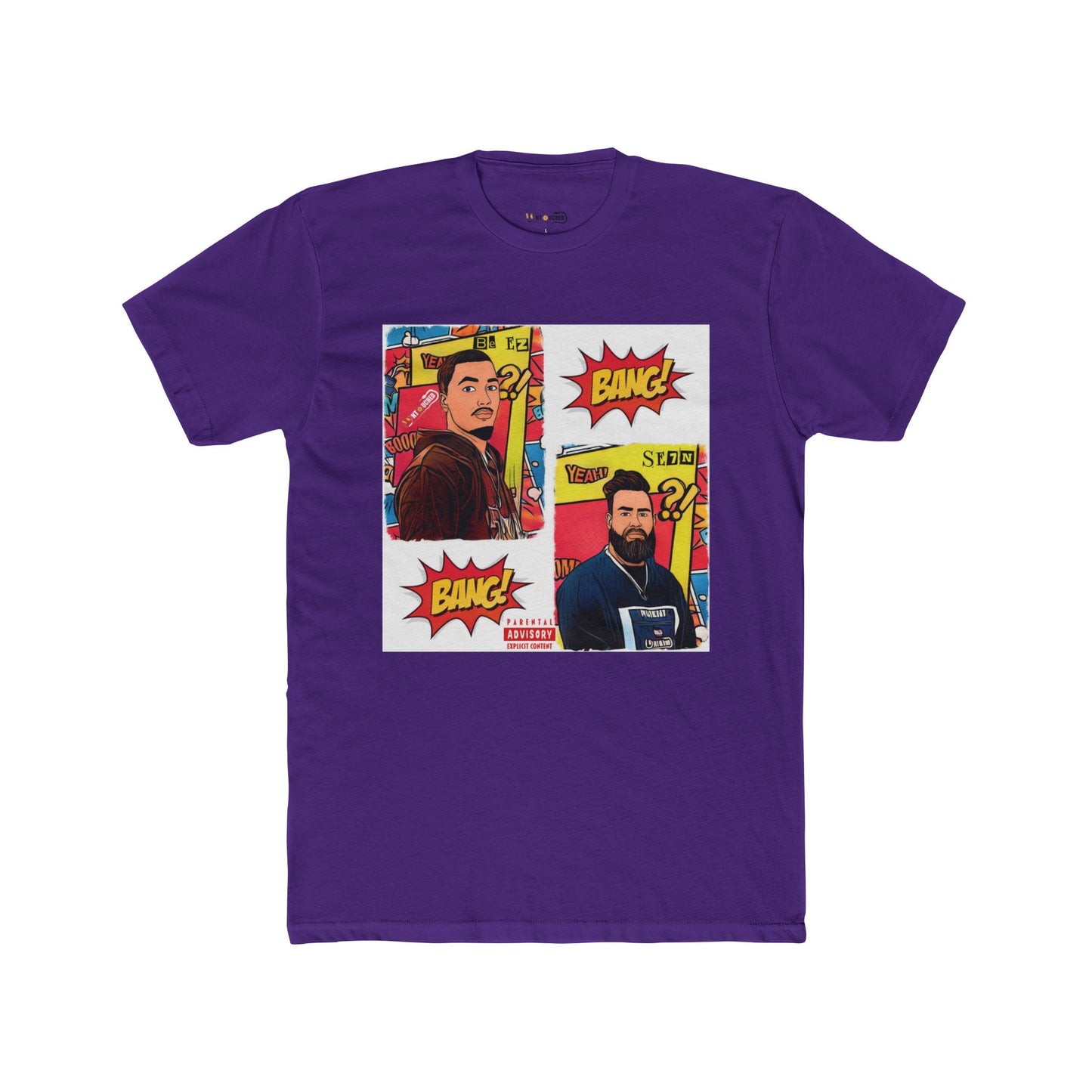 Cover Art Collection Unisex Cotton Crew Tee - 'BANG BANG' Graphic T-Shirt