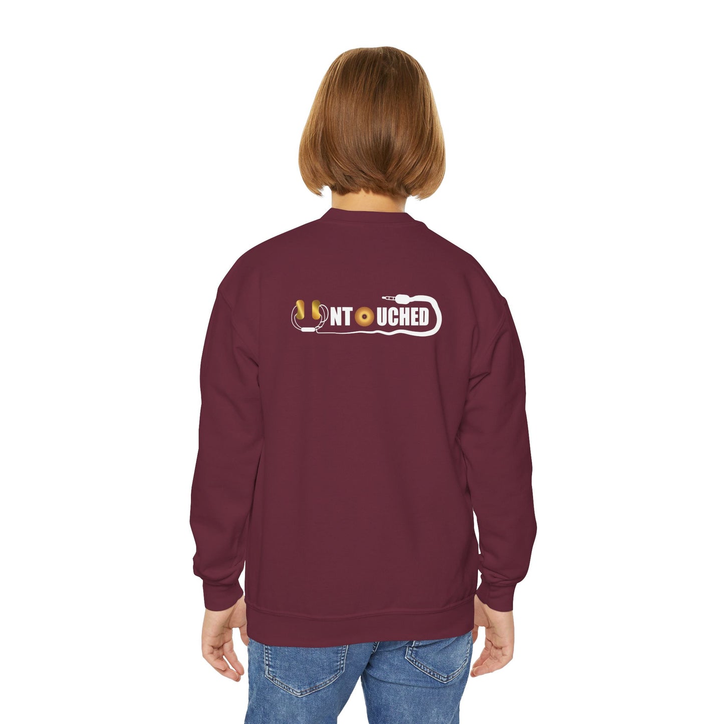 Youth Crewneck Sweatshirt - The Why Kidz Star and Untouched Design