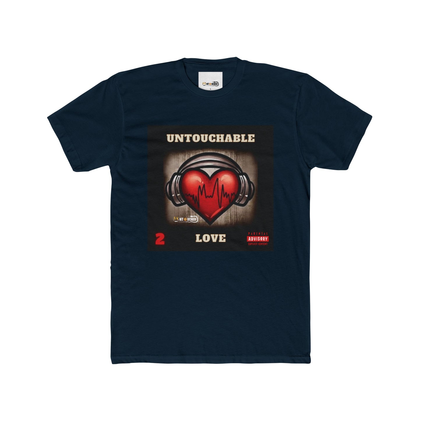 Cover Art Collection Unisex Cotton Crew Tee - 'Untouchable Love Part 2' Graphic T-Shirt
