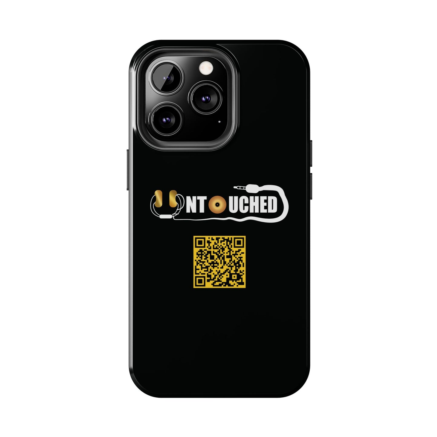 Durable Tough UNTOUCHED Phone Cases with Unique QR Design - Perfect for Tech Lovers