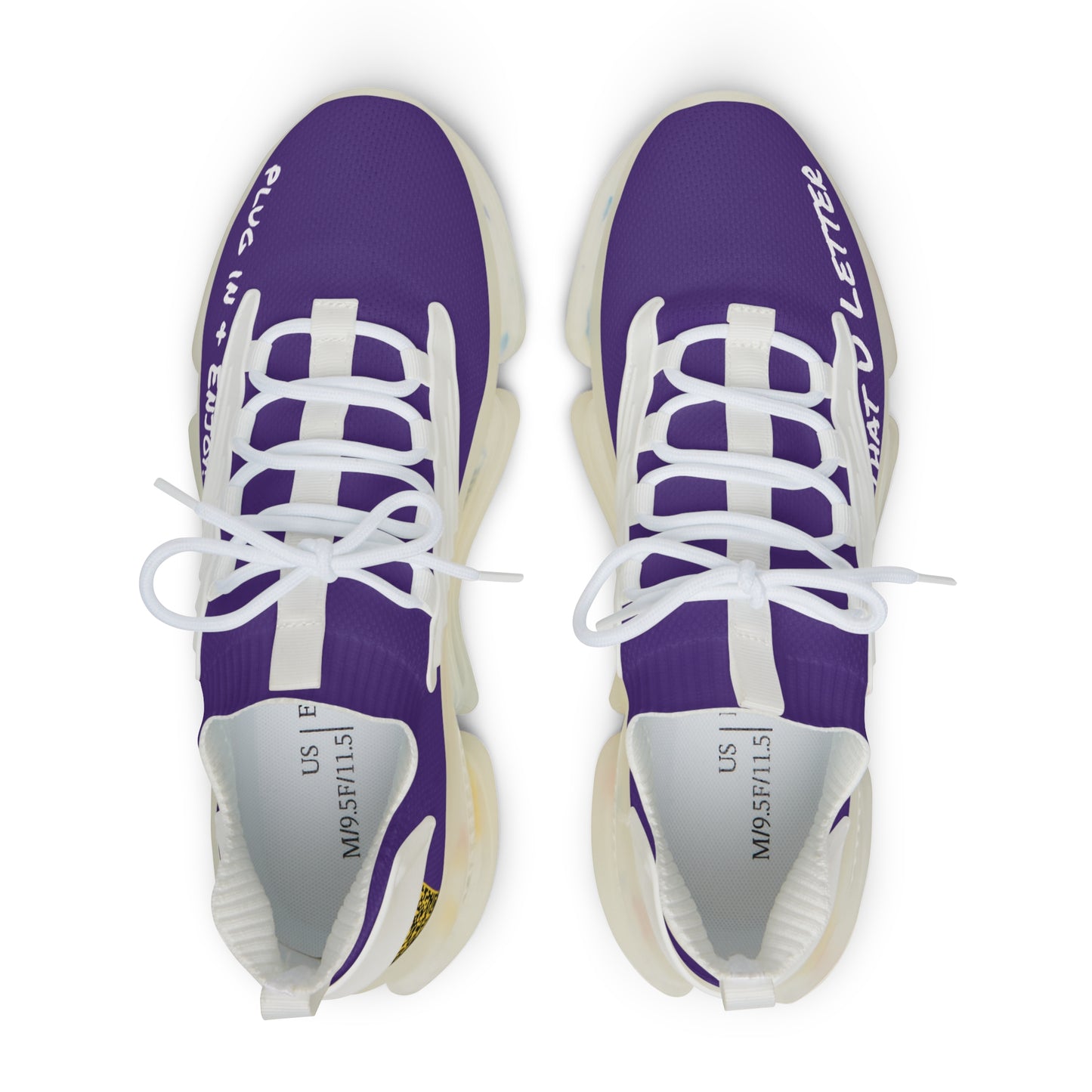 Purple Heart UNTOUCHED Men's Mesh Sneakers 'That U Letter'