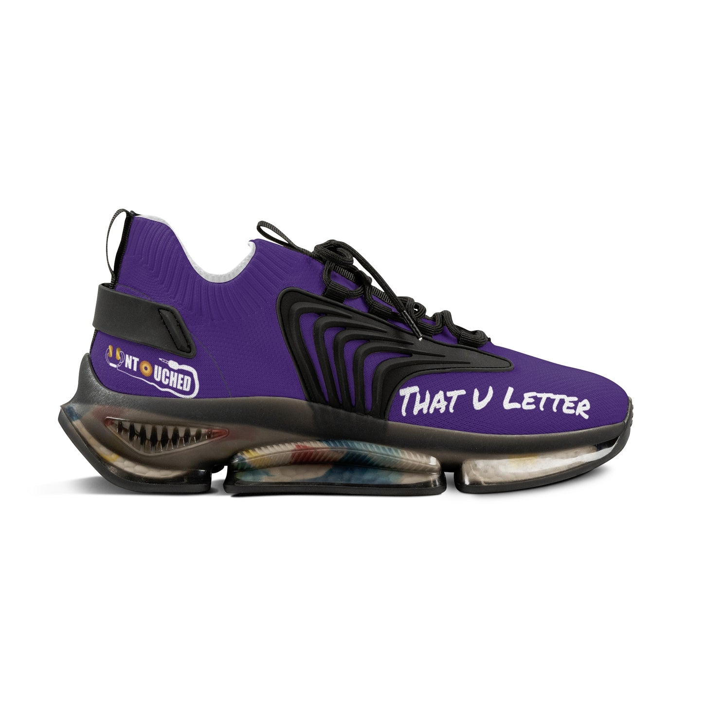 Purple Heart UNTOUCHED Men's Mesh Sneakers 'That U Letter'