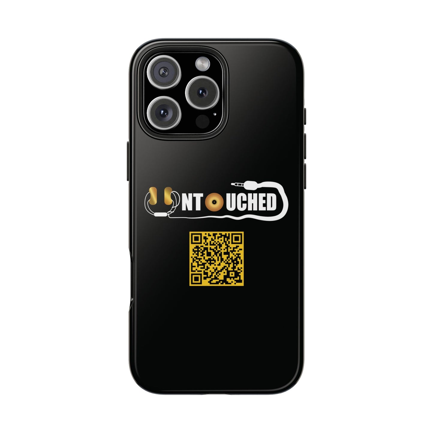 Durable Tough UNTOUCHED Phone Cases with Unique QR Design - Perfect for Tech Lovers