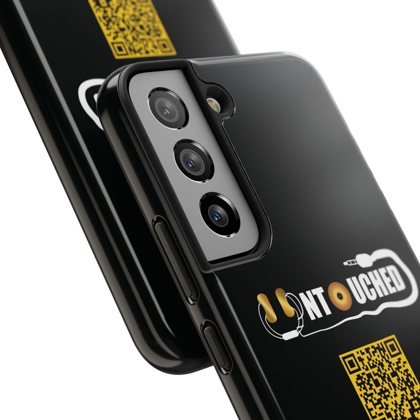 Durable Tough UNTOUCHED Phone Cases with Unique QR Design - Perfect for Tech Lovers