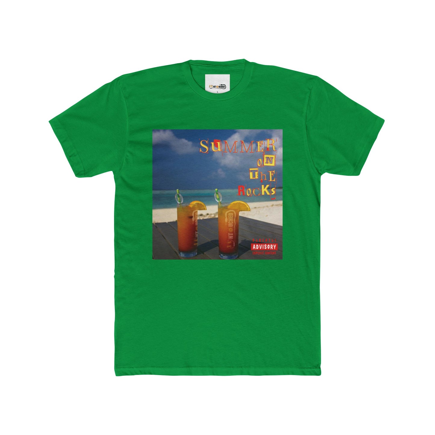 Cover Art Collection Unisex Cotton Crew Tee - 'Summer on the Rocks' Graphic T-Shirt