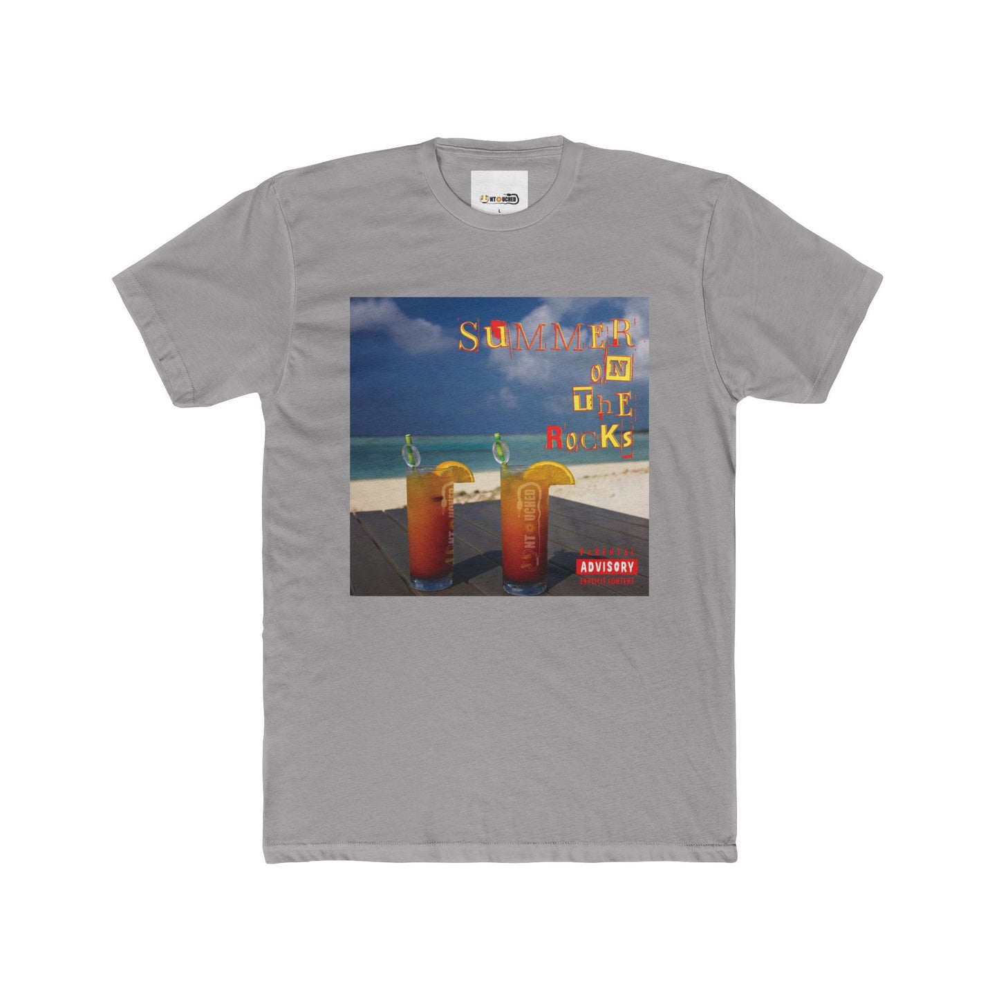 Cover Art Collection Unisex Cotton Crew Tee - 'Summer on the Rocks' Graphic T-Shirt
