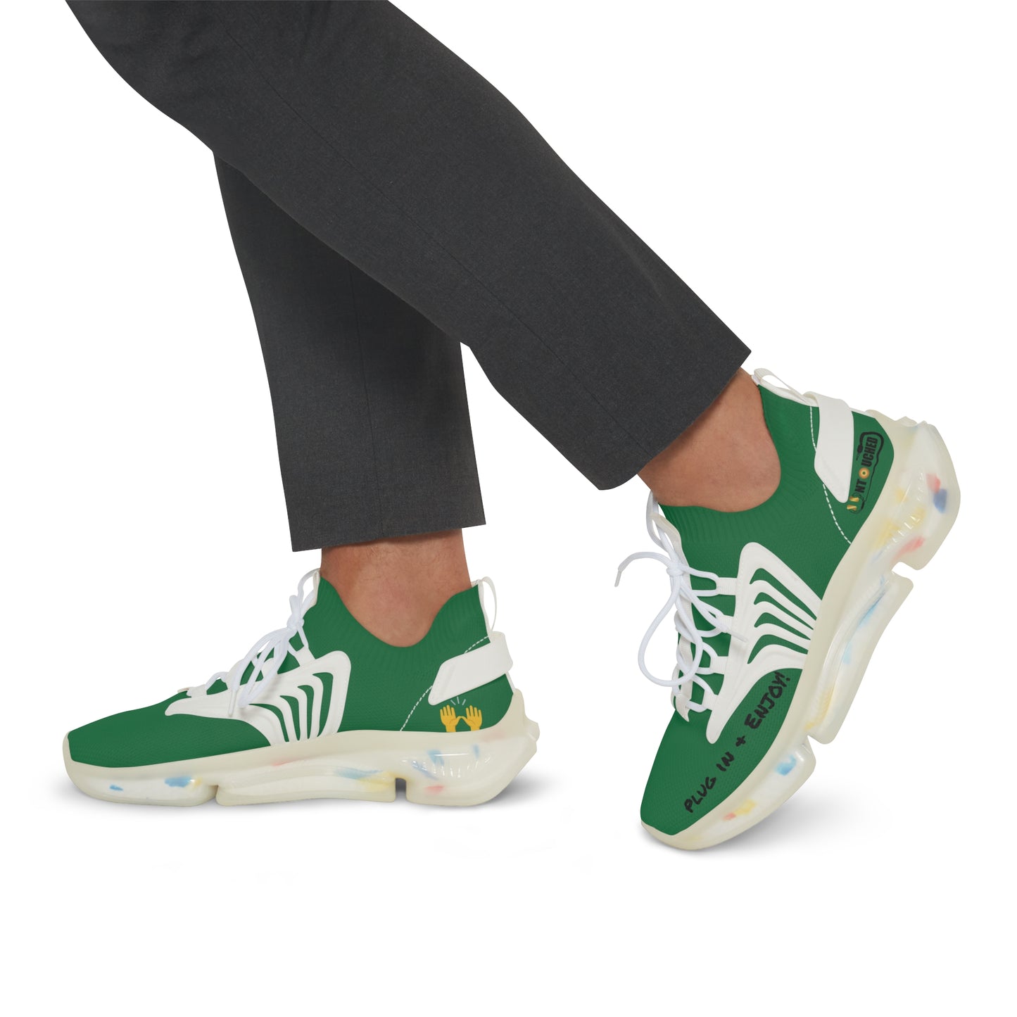 Green Light UNTOUCHED Men's Mesh Sneakers 'That U Letter'