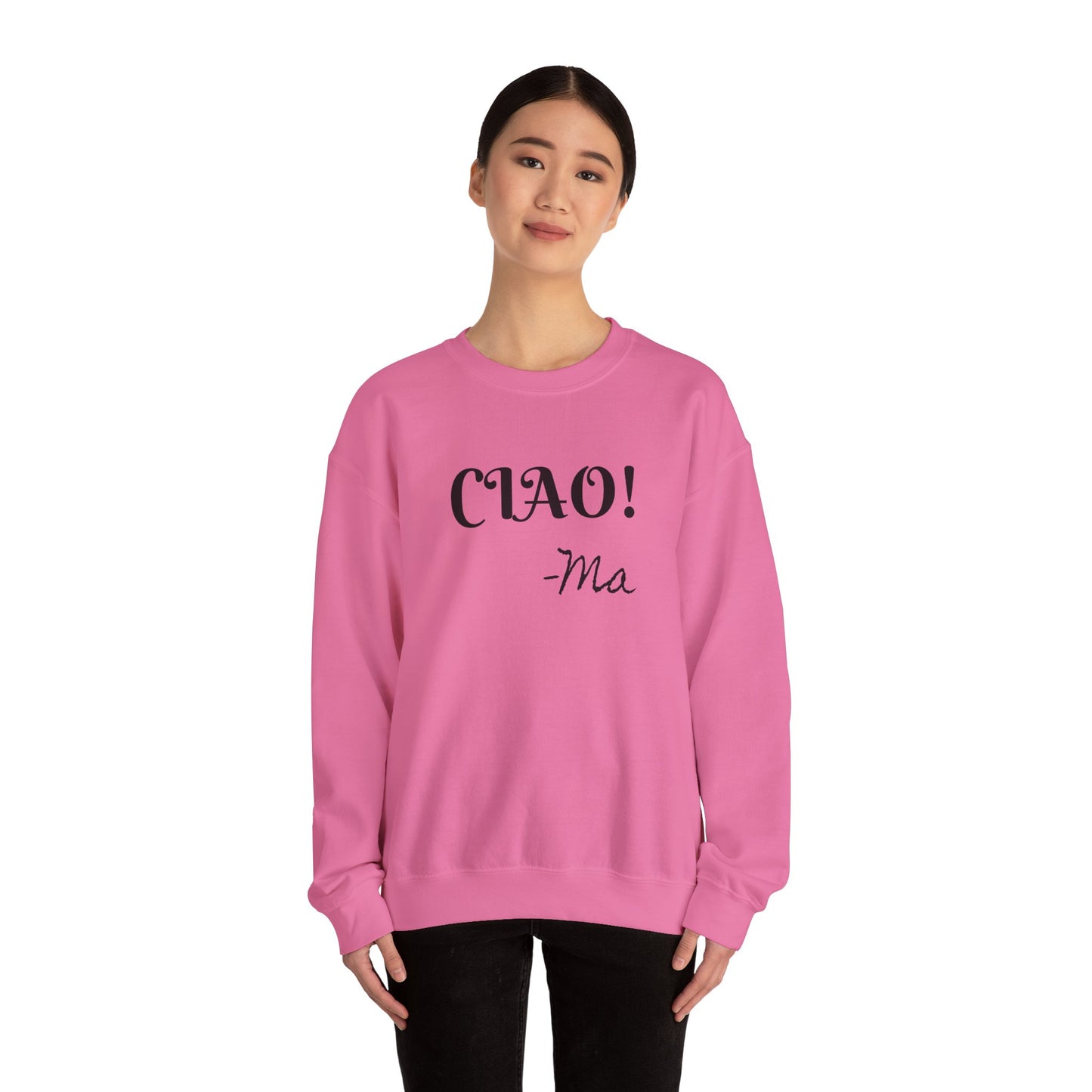 Ciao! Mom Unisex Heavy Blend Sweatshirt - Cozy Gift for Mother's Day & Casual Outings