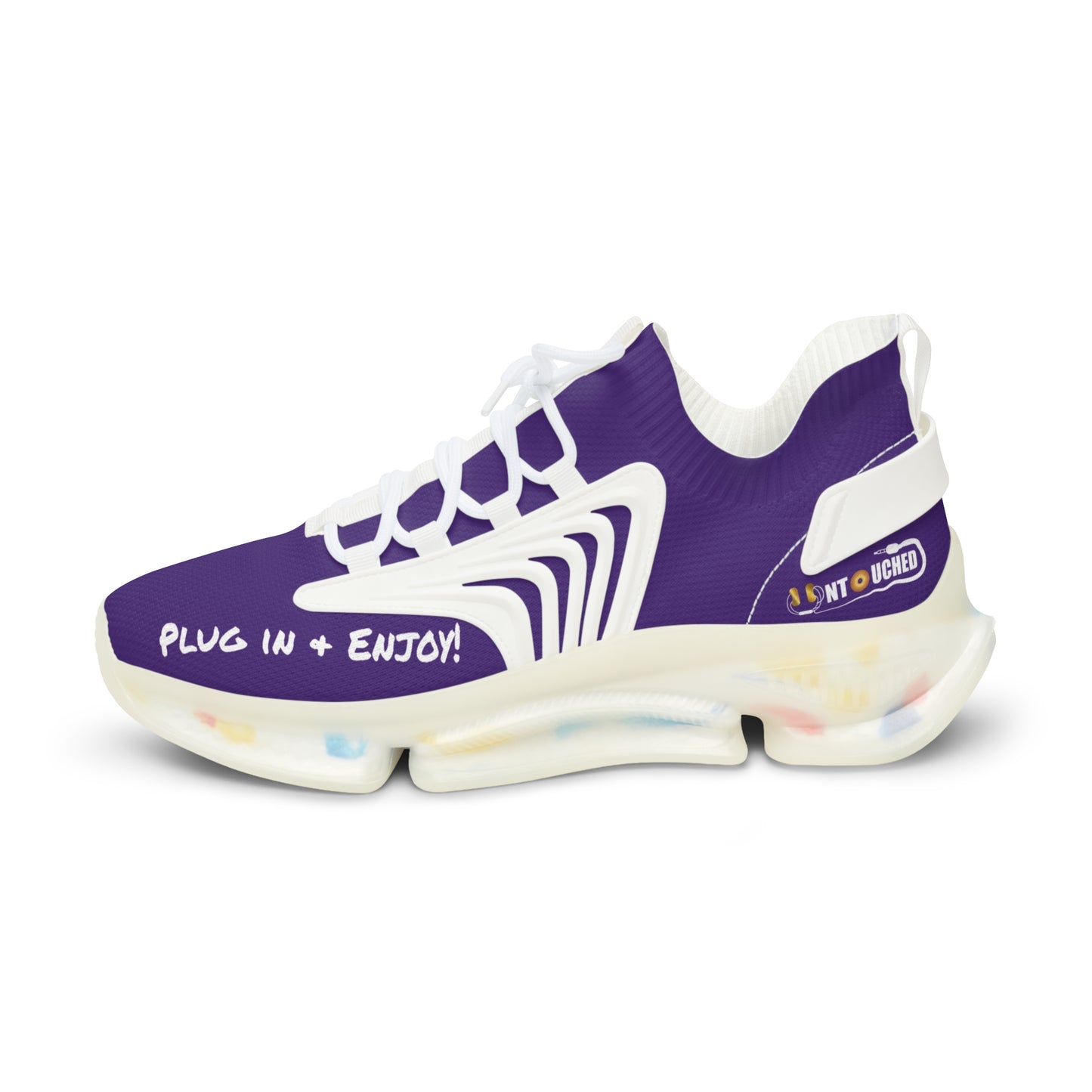Purple Heart UNTOUCHED Men's Mesh Sneakers 'That U Letter'