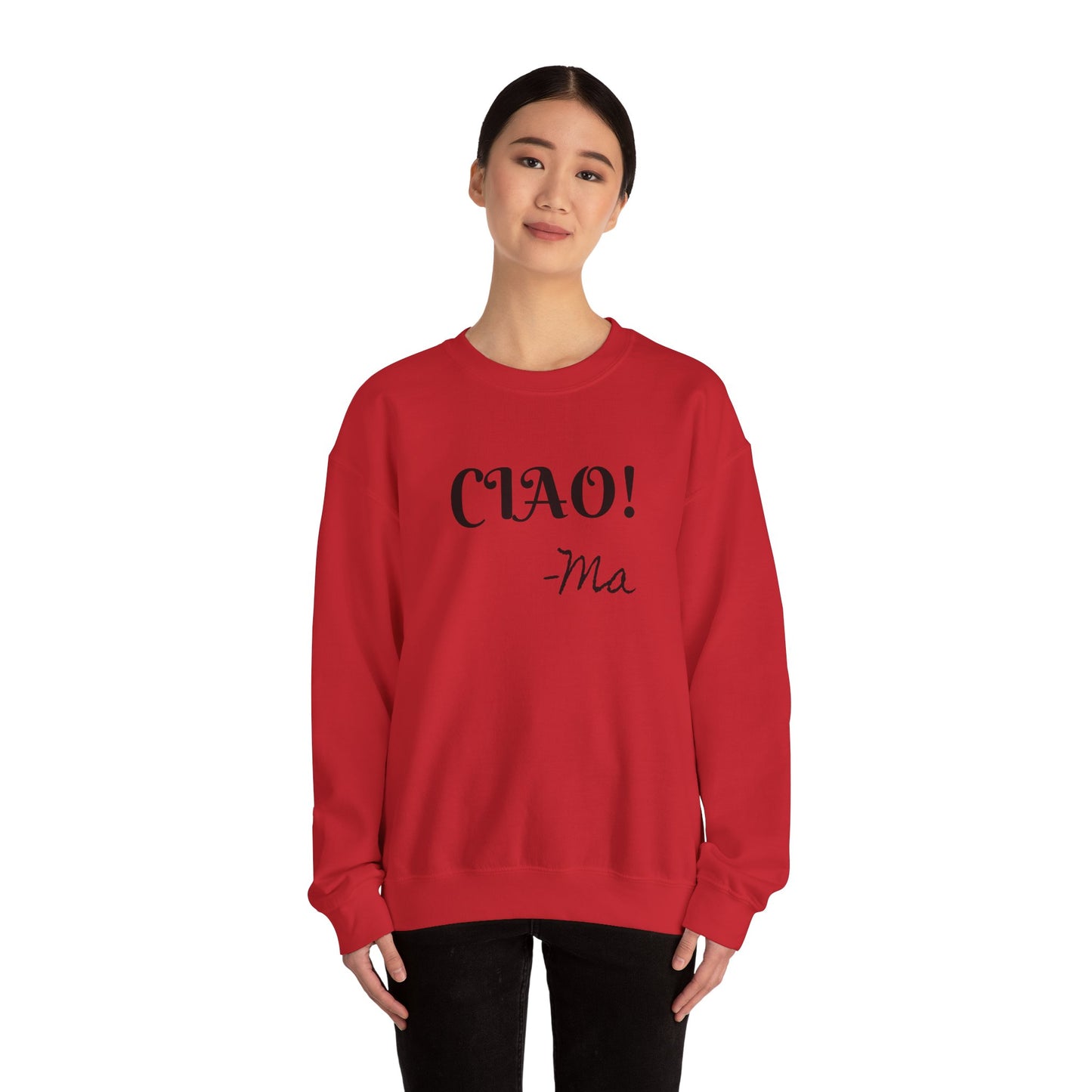 Ciao! Mom Unisex Heavy Blend Sweatshirt - Cozy Gift for Mother's Day & Casual Outings