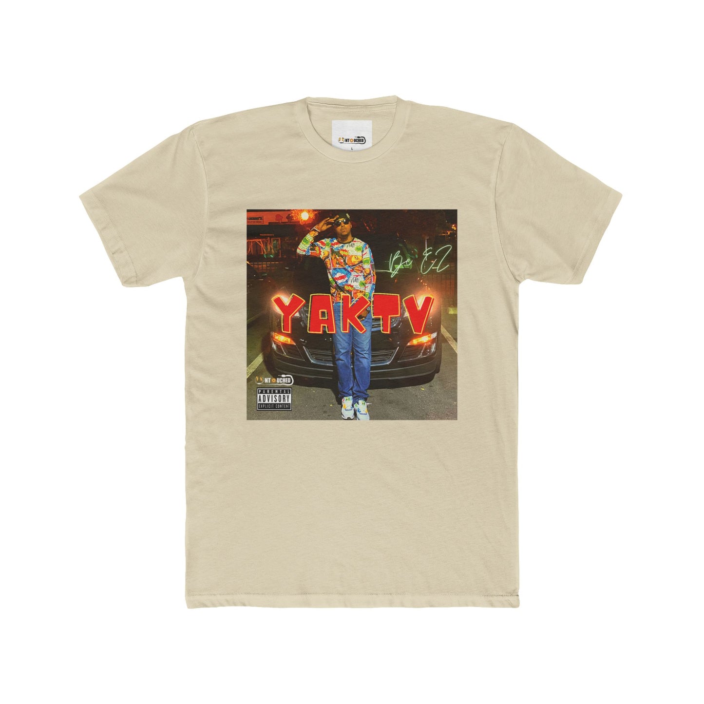 Cover Art Collection Unisex Cotton Crew Tee - ' YAKTV' Graphic T-Shirt