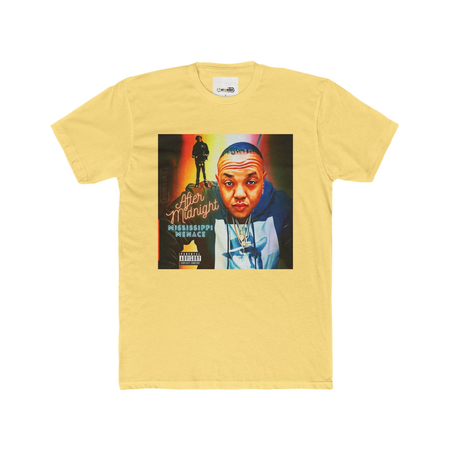 Cover Art Collection Unisex Cotton Crew Tee - 'After Midnight' Graphic T-Shirt