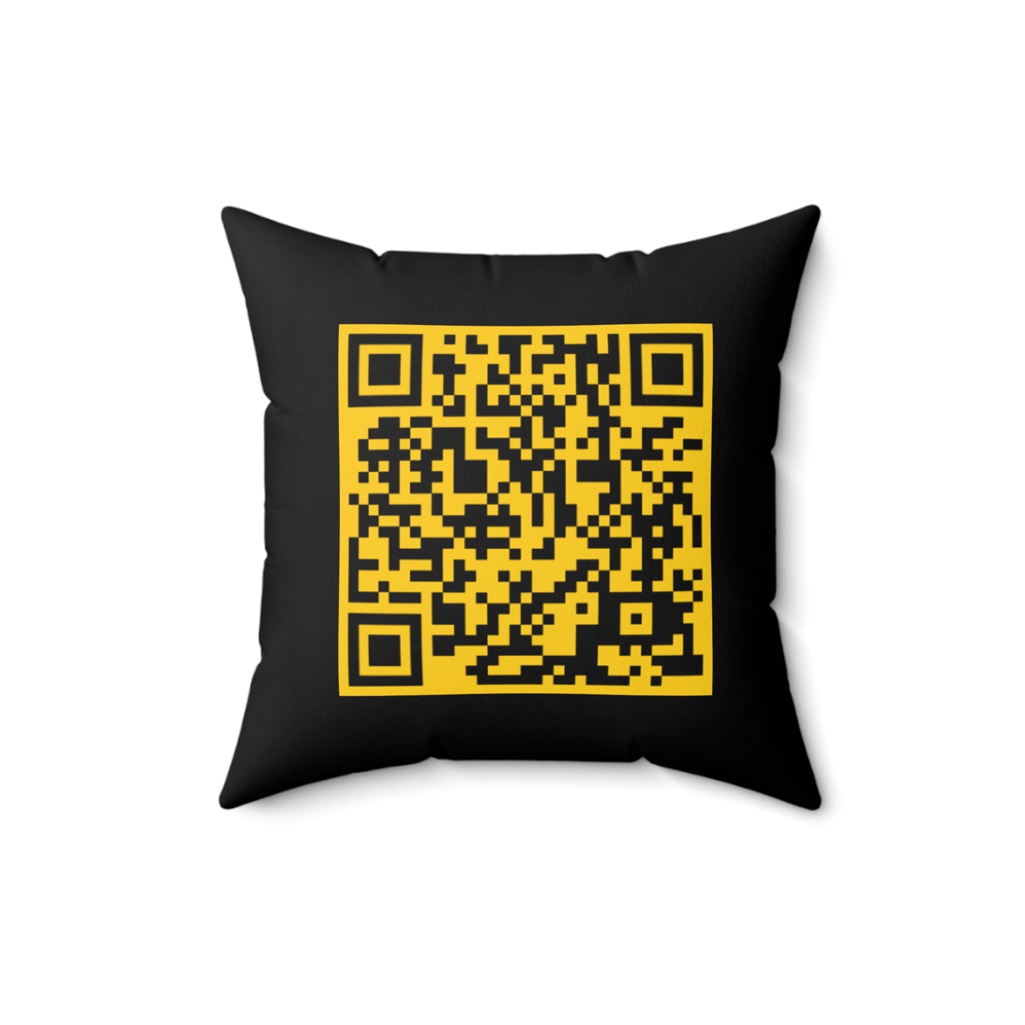 Music Vibes Decorative Pillow - 'UNTOUCHED' Design with QR Code